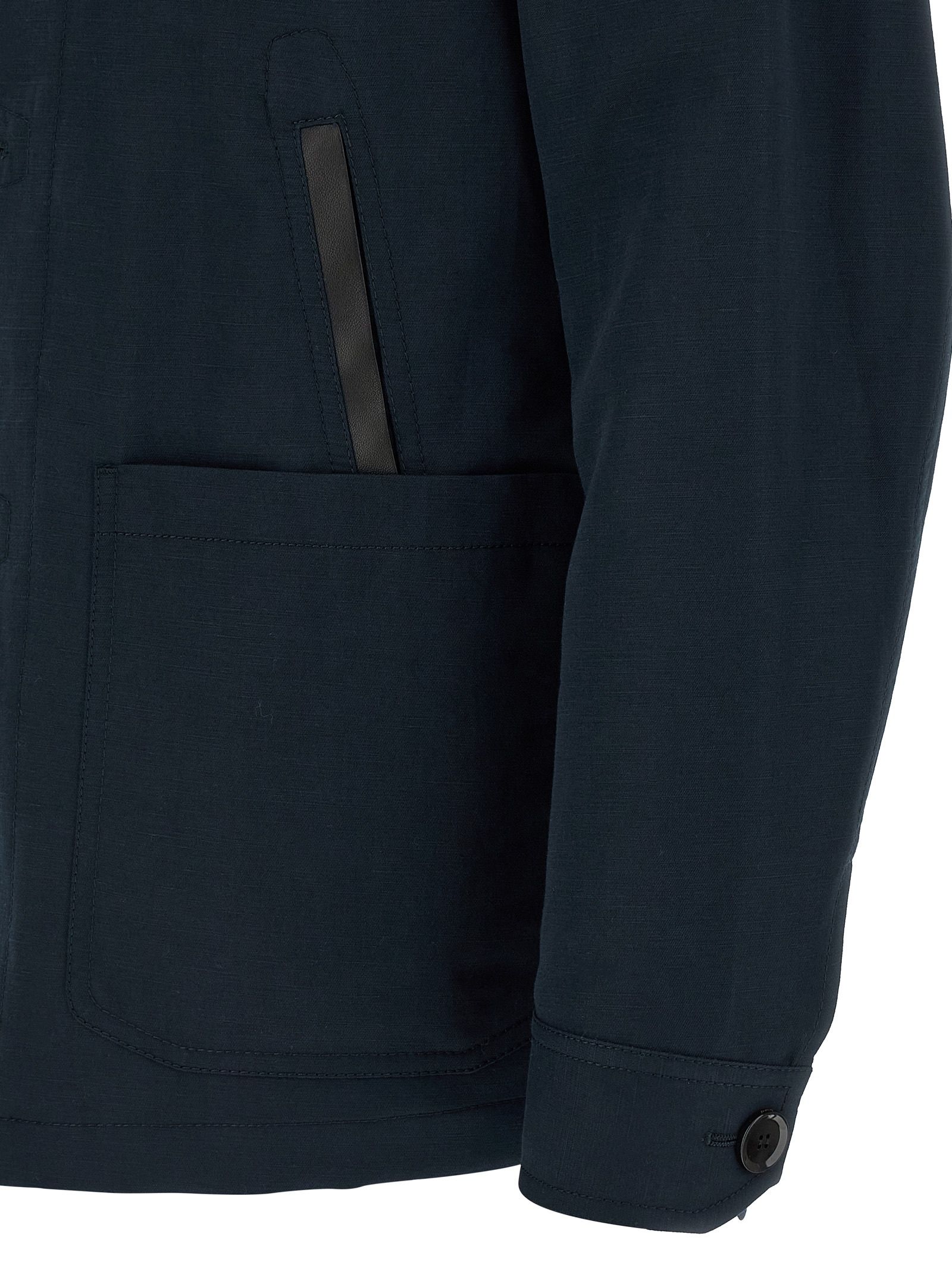 Linen Full-Length Men's Jacket - Brioni - Modalova