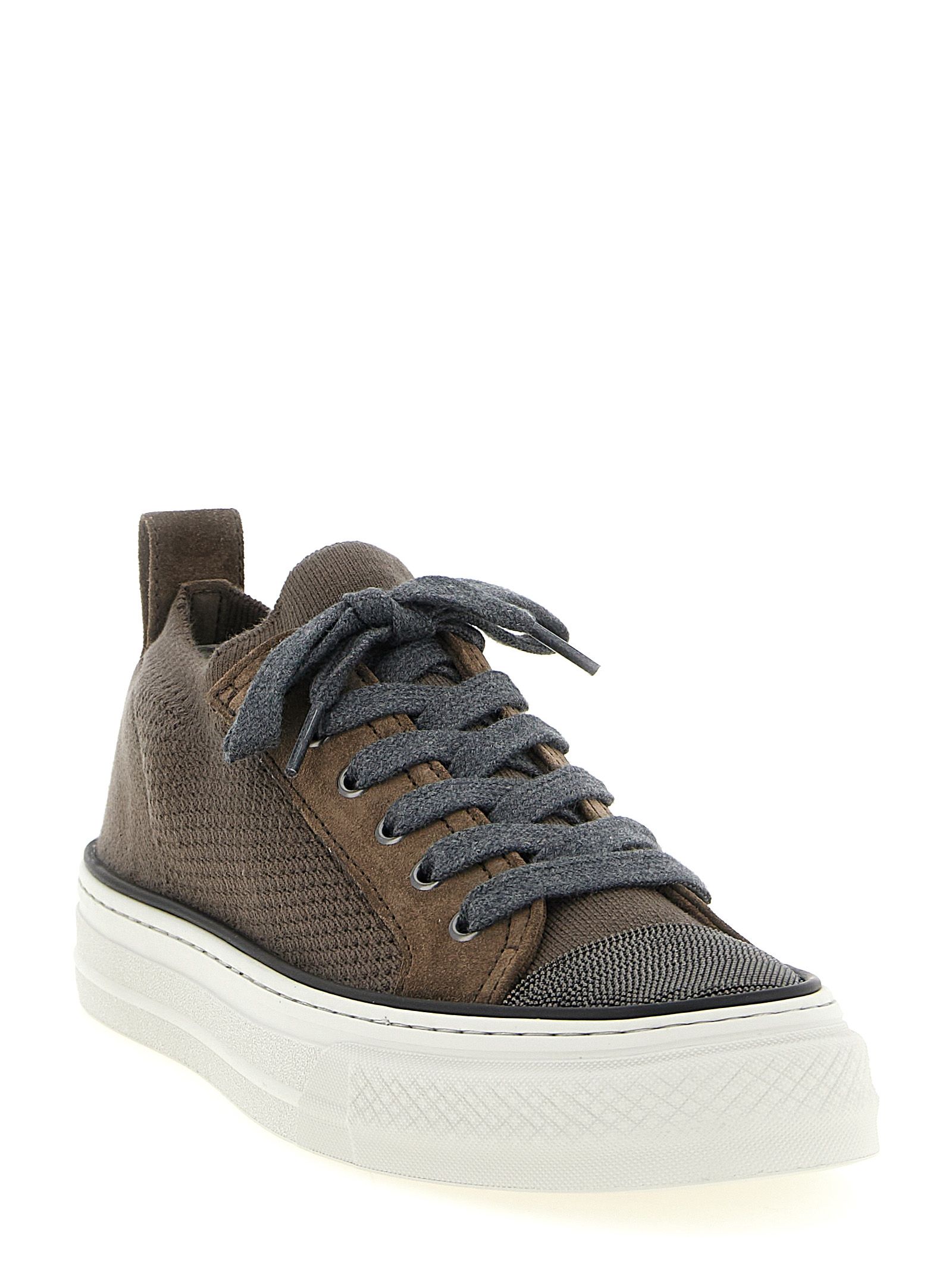 Cotton Low Top Women's Sneakers - Brunello Cucinelli - Modalova