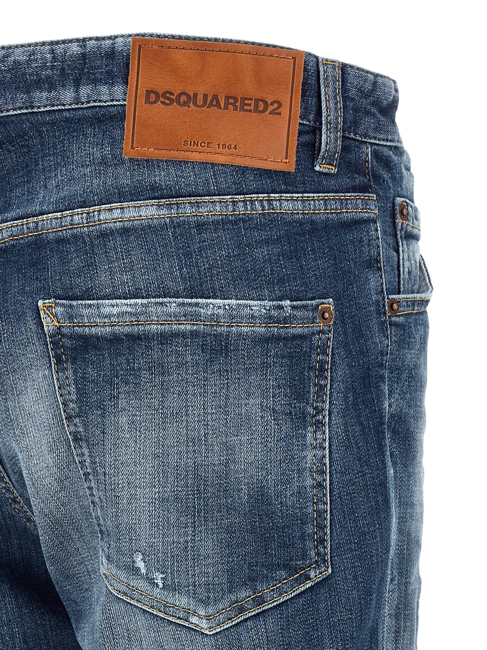 Cotton Slim Fit Men's Jeans - Dsquared² - Modalova