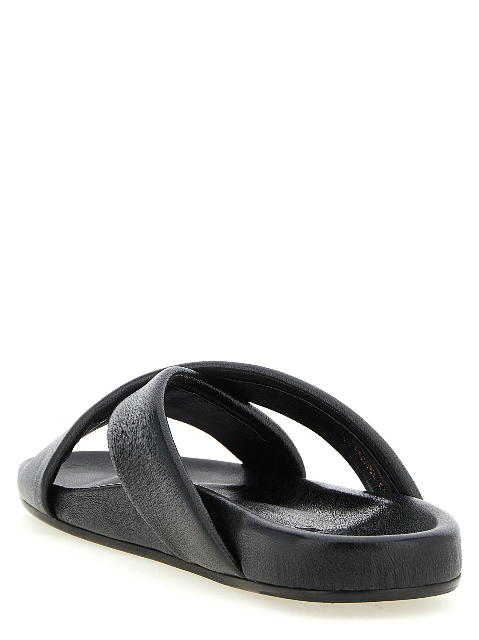 Lamb Leather Men's Slides - Saint Laurent - Modalova