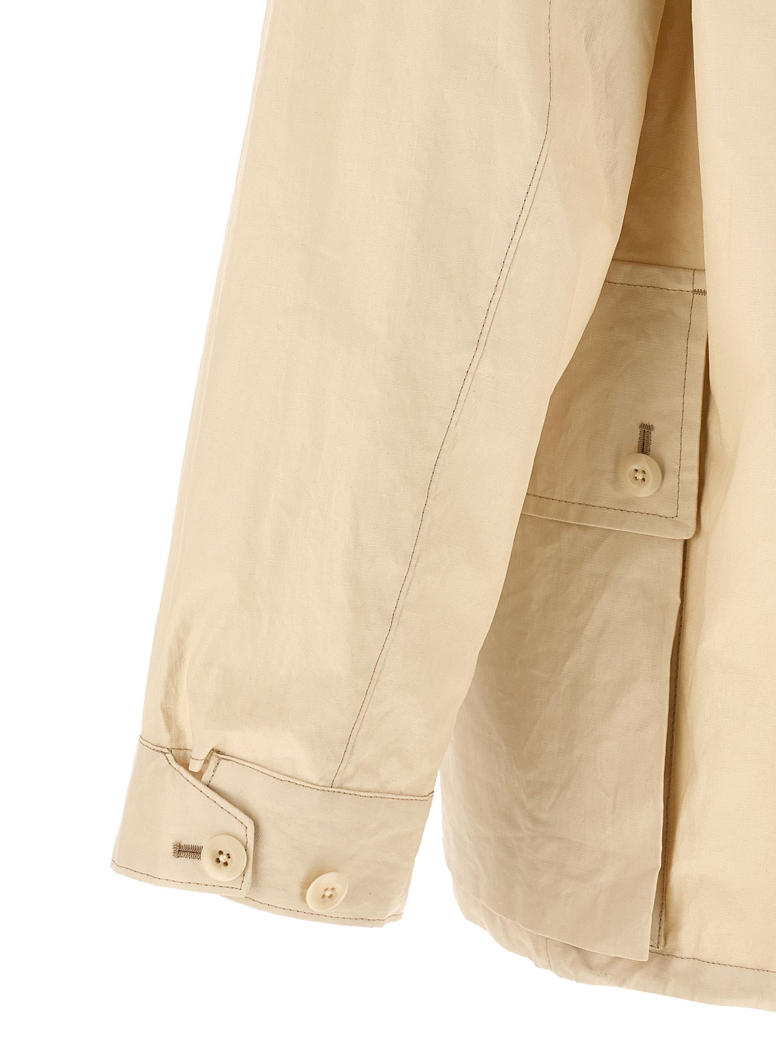 Linen Shell Men's Jacket - Lemaire - Modalova