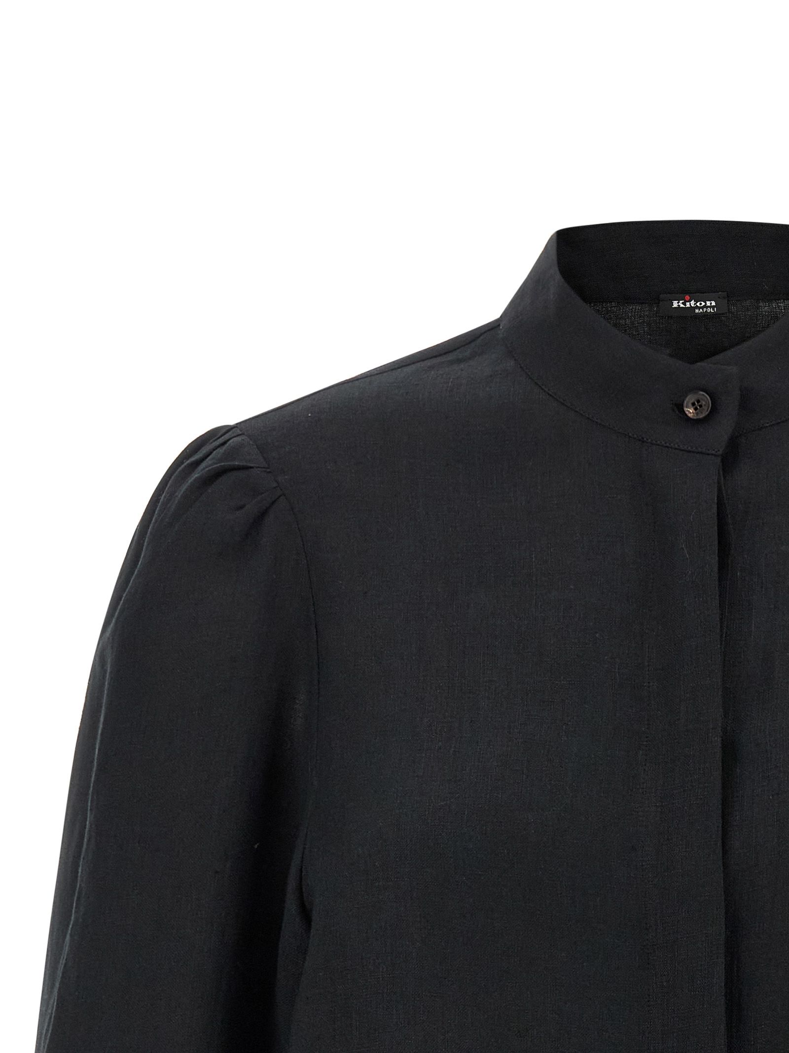 Kiton Black Linen Women's Blouse - Kiton - Modalova