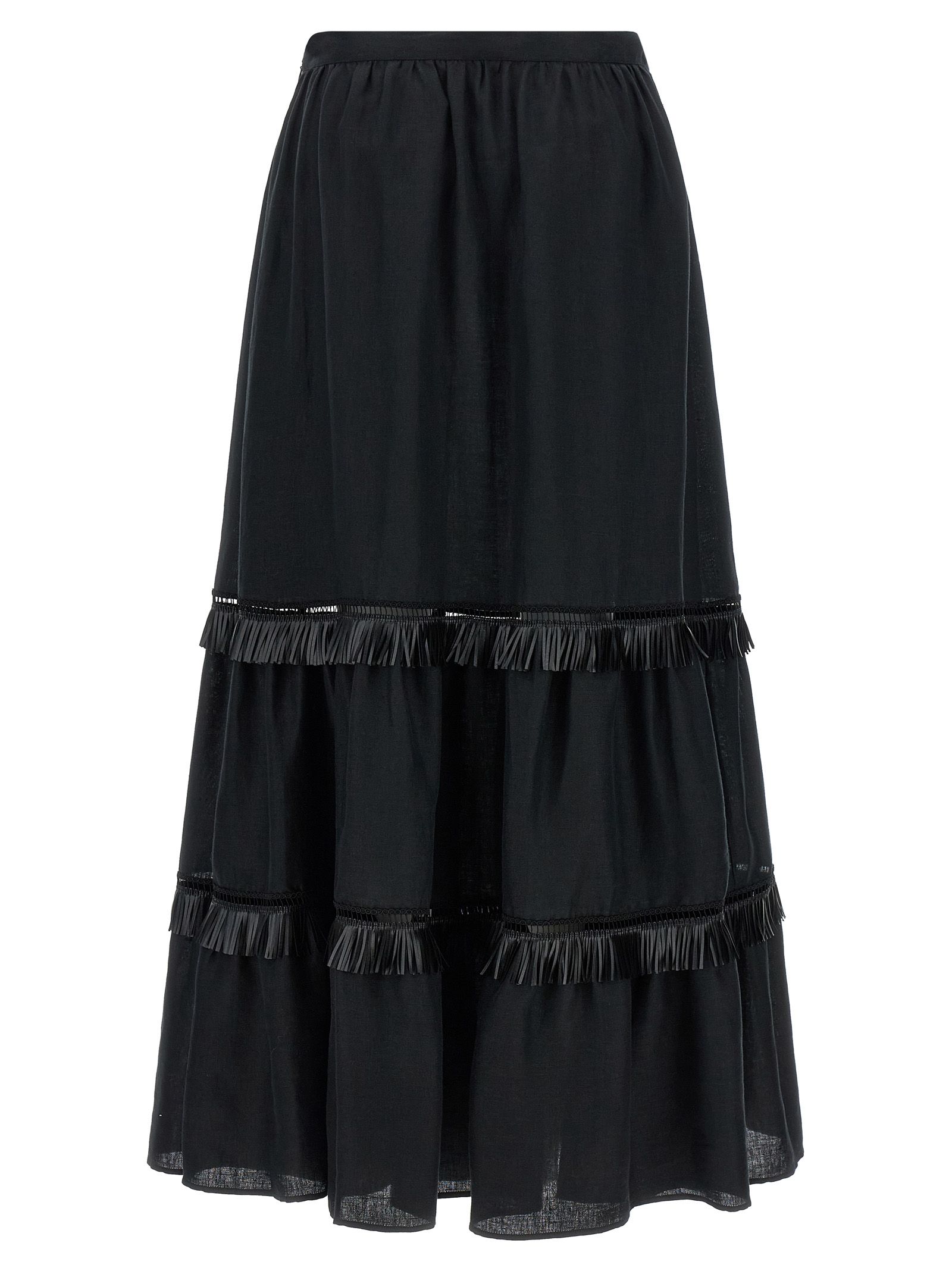 Linen Mini Women's Skirt - Kiton - Modalova