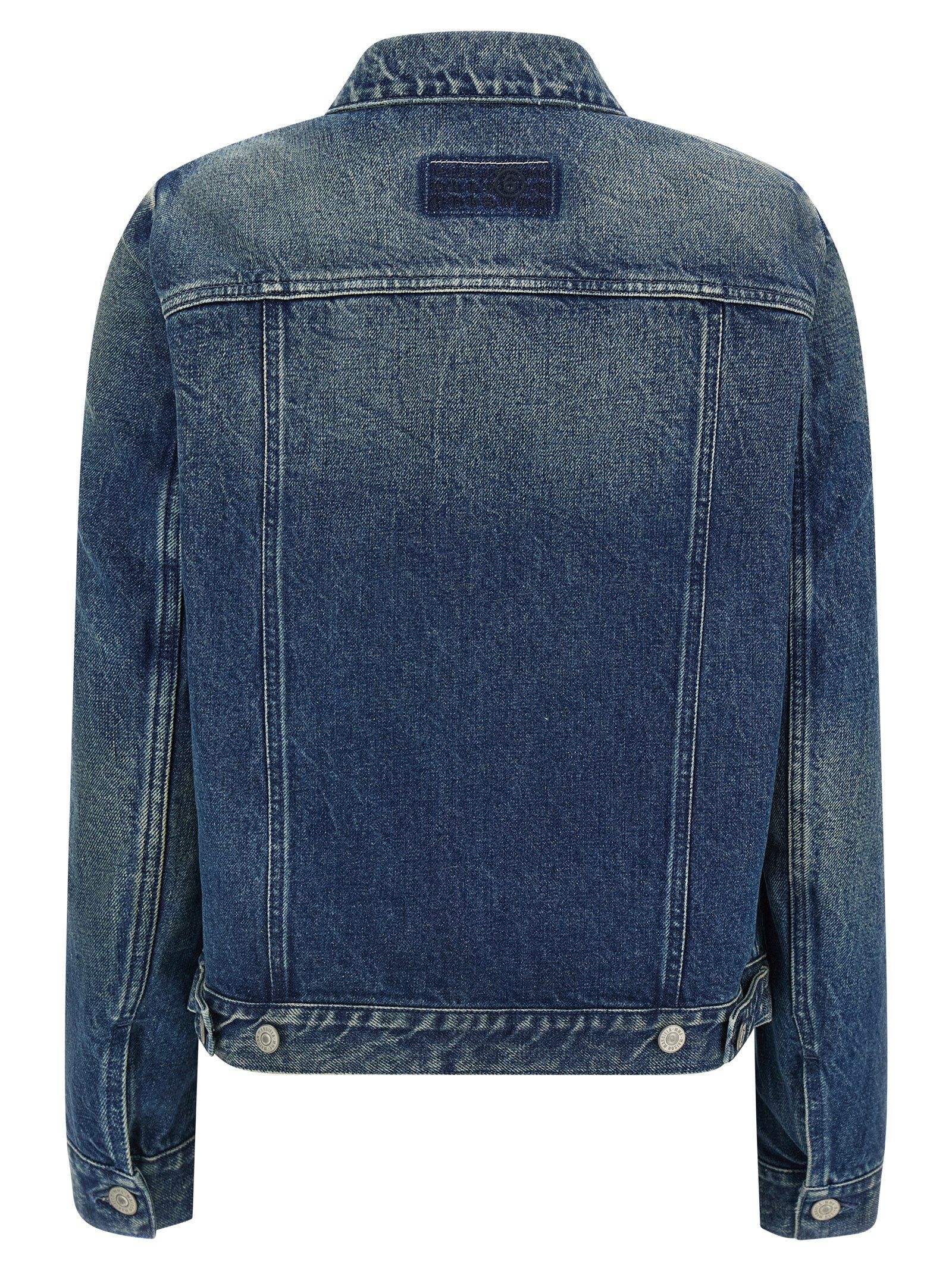 Cotton Denim Women's Jacket - MM6 Maison Margiela - Modalova