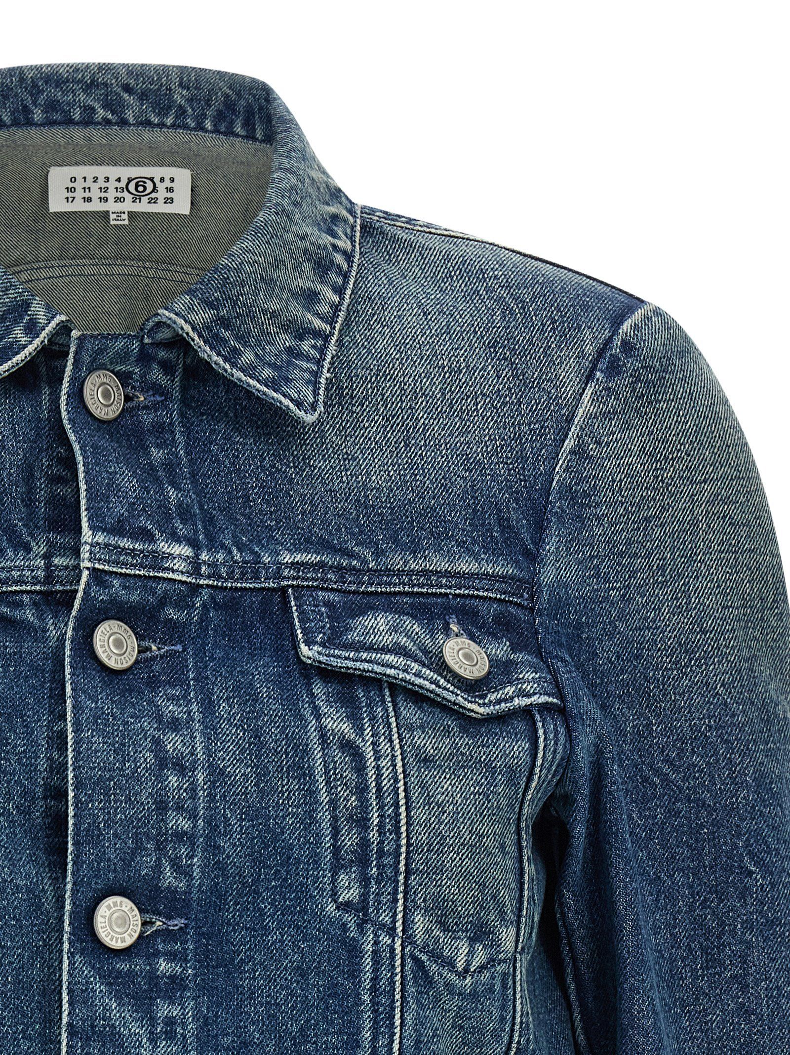Cotton Denim Women's Jacket - MM6 Maison Margiela - Modalova