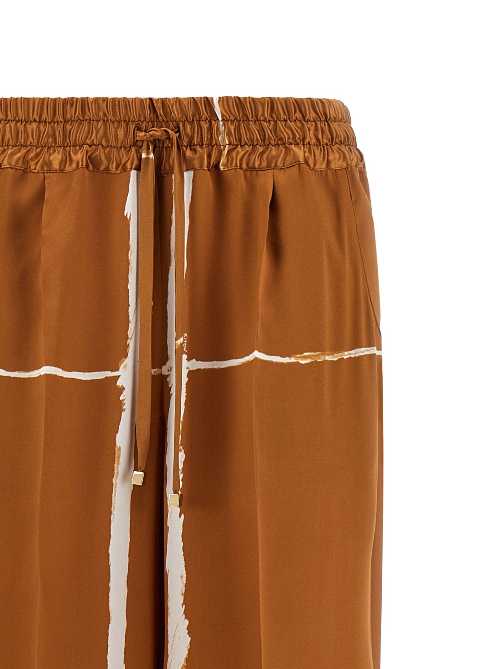 Silk Casual Women's Pants - Kiton - Modalova