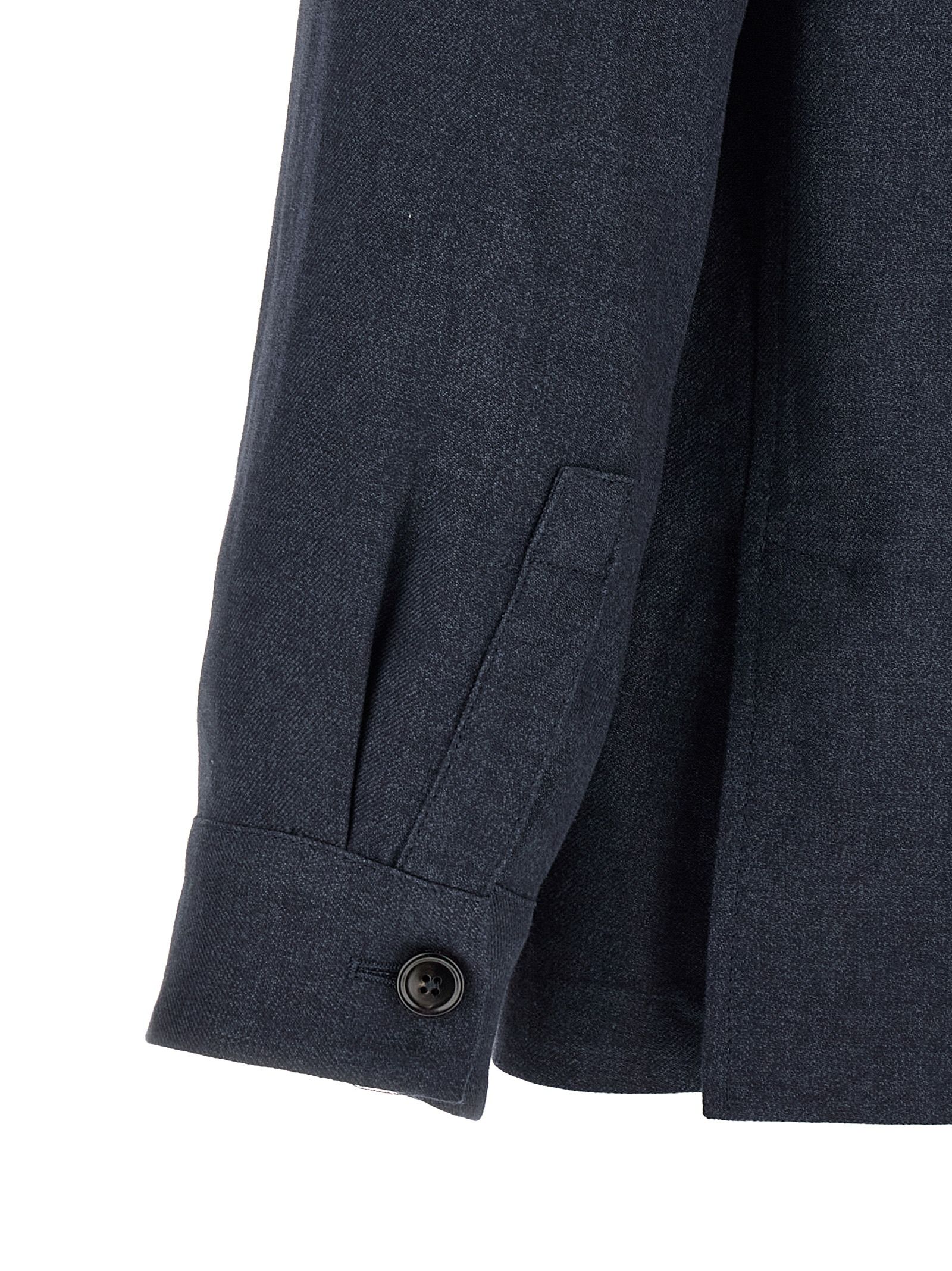 Linen Full-Length Men's Jacket - ZEGNA - Modalova