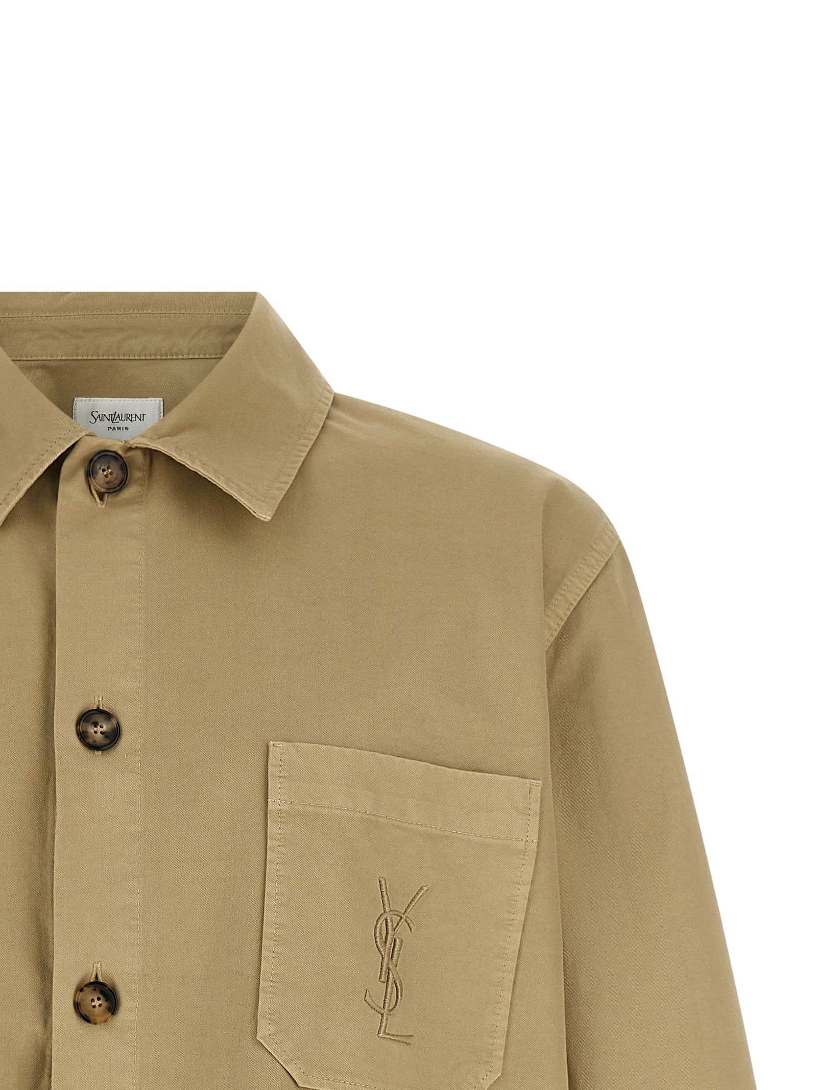 Cotton Men's Blouse - Saint Laurent - Modalova