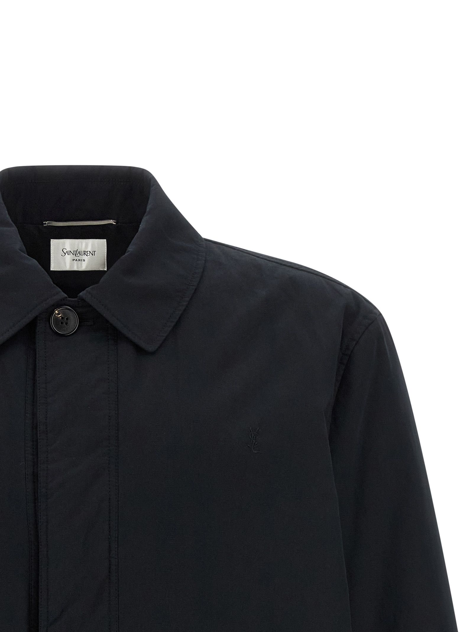 Cotton Shell Men's Jacket - Saint Laurent - Modalova