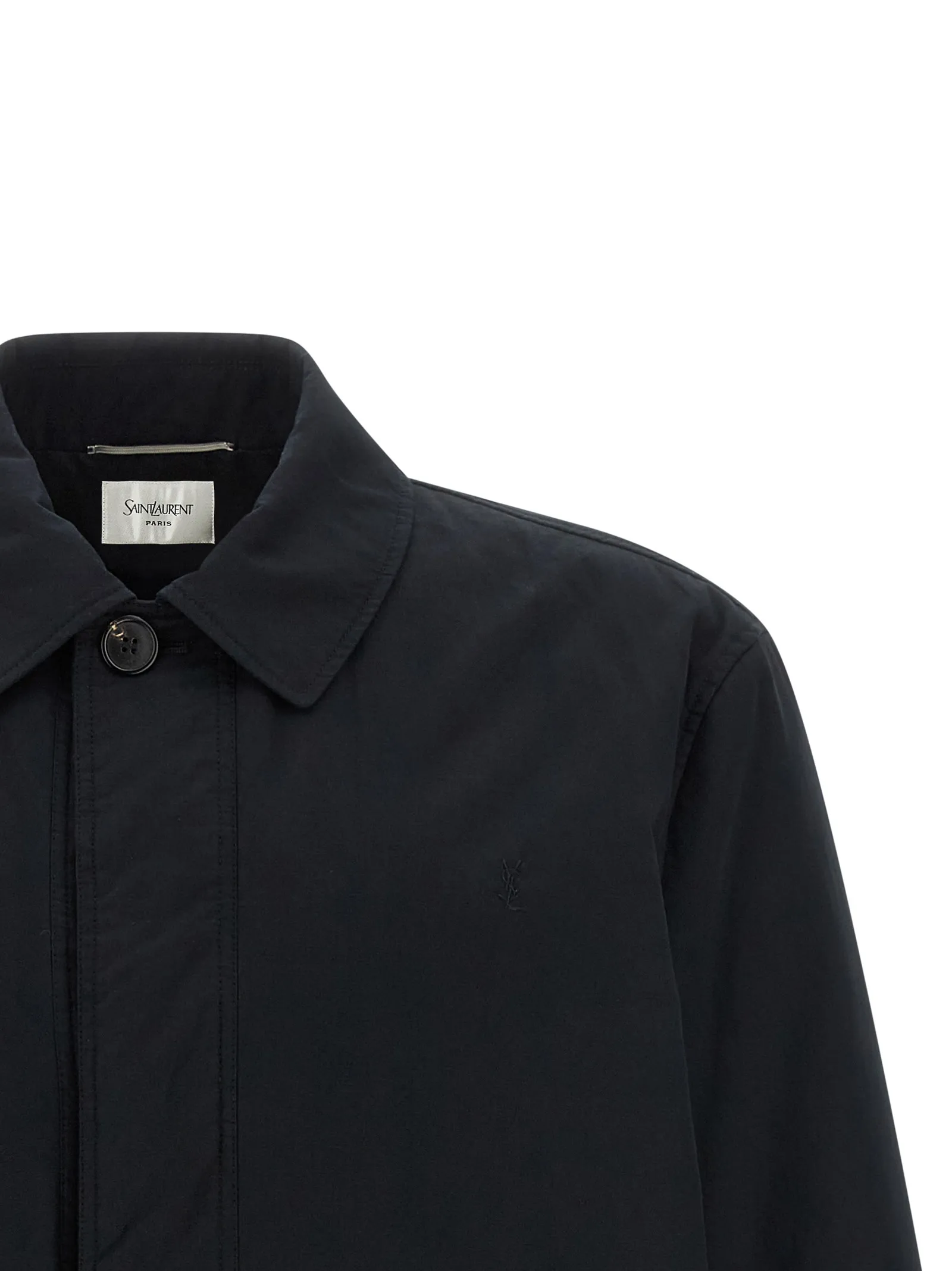 Cotton Shell Men's Jacket - Saint Laurent - Modalova
