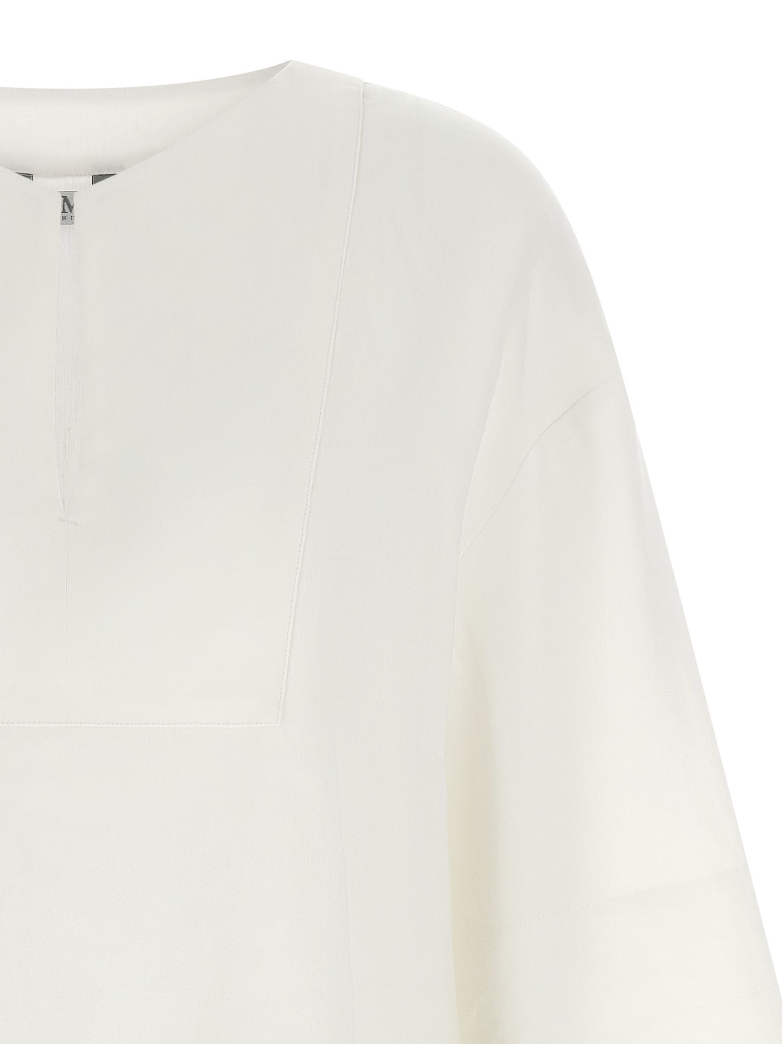 Max Mara White Linen Women's Blouse - Max Mara - Modalova