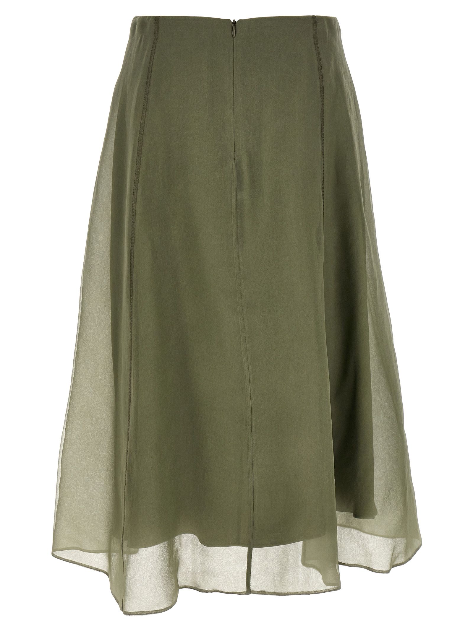 Silk Midi Women's Skirt - Brunello Cucinelli - Modalova