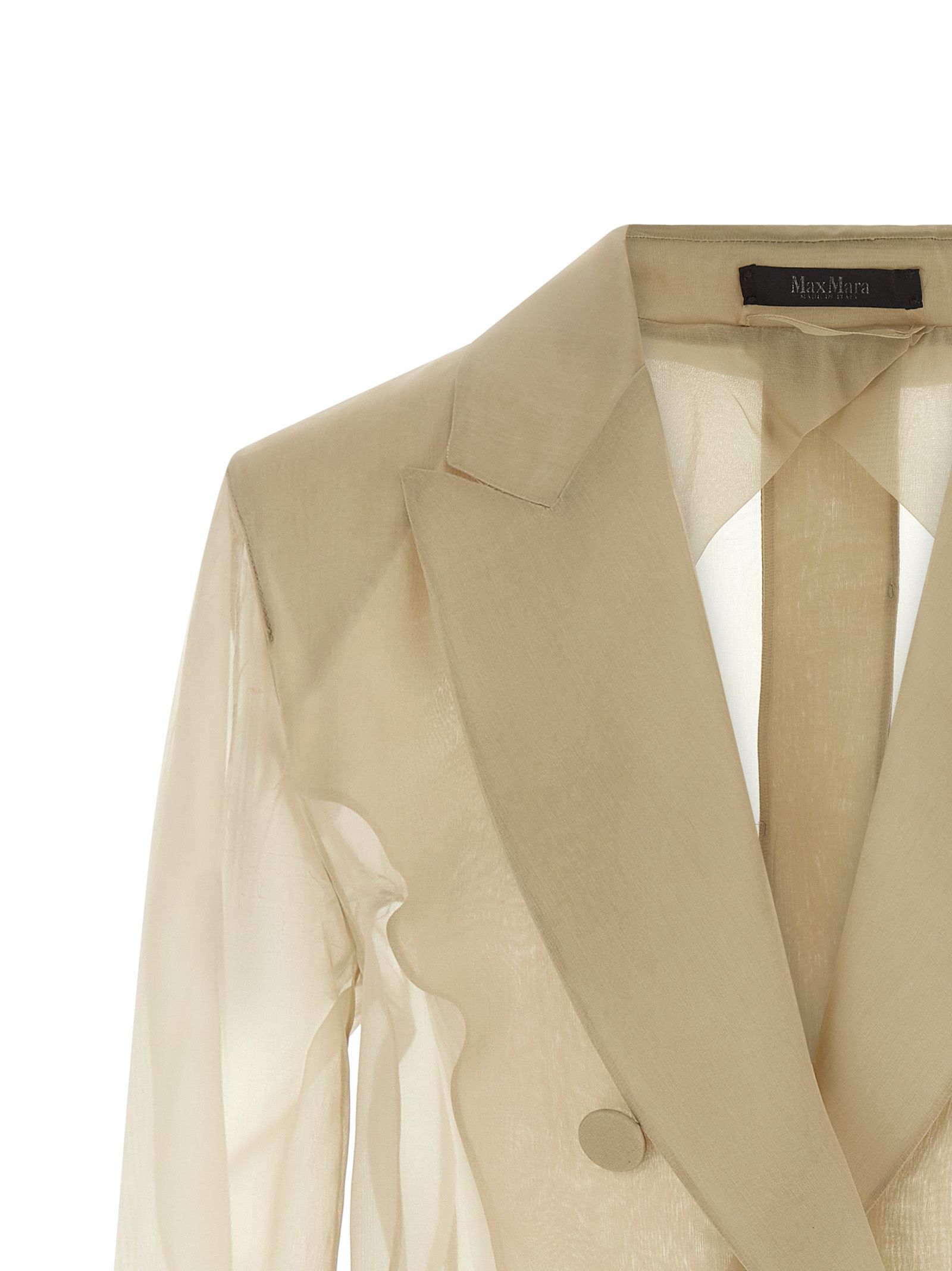 Max Mara Beige Silk Women's Blazer - Max Mara - Modalova