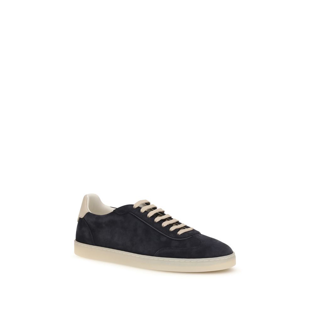 Calf Leather Bos Taurus Low Top Men's Sneakers - Brunello Cucinelli - Modalova