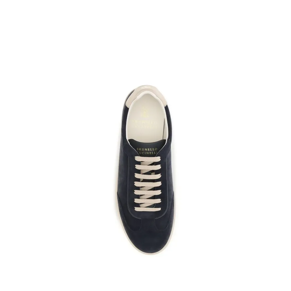Calf Leather Bos Taurus Low Top Men's Sneakers - Brunello Cucinelli - Modalova