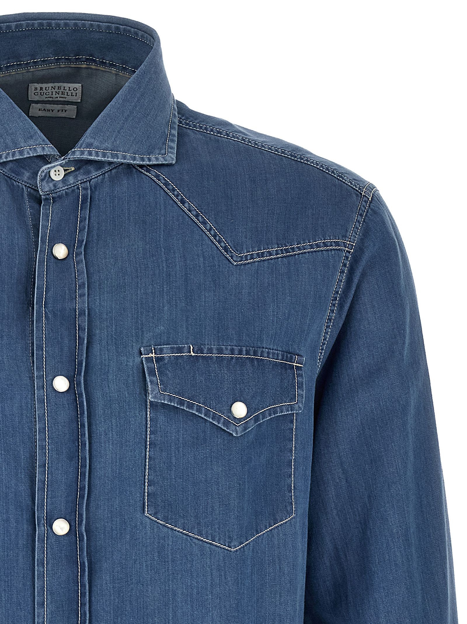 Cotton Men's Blouse - Brunello Cucinelli - Modalova