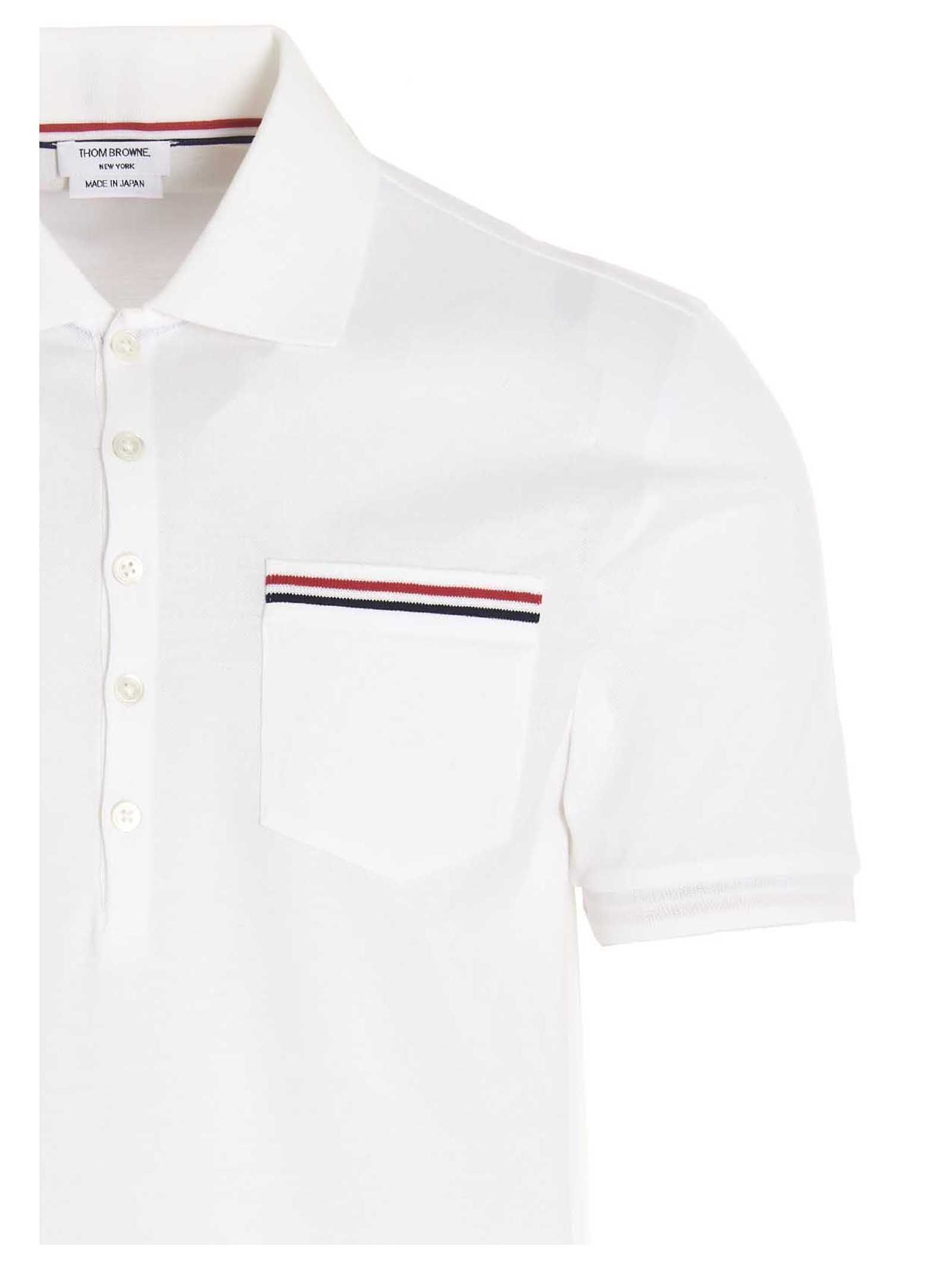 Cotton Polo Men's Shirt - Thom Browne - Modalova