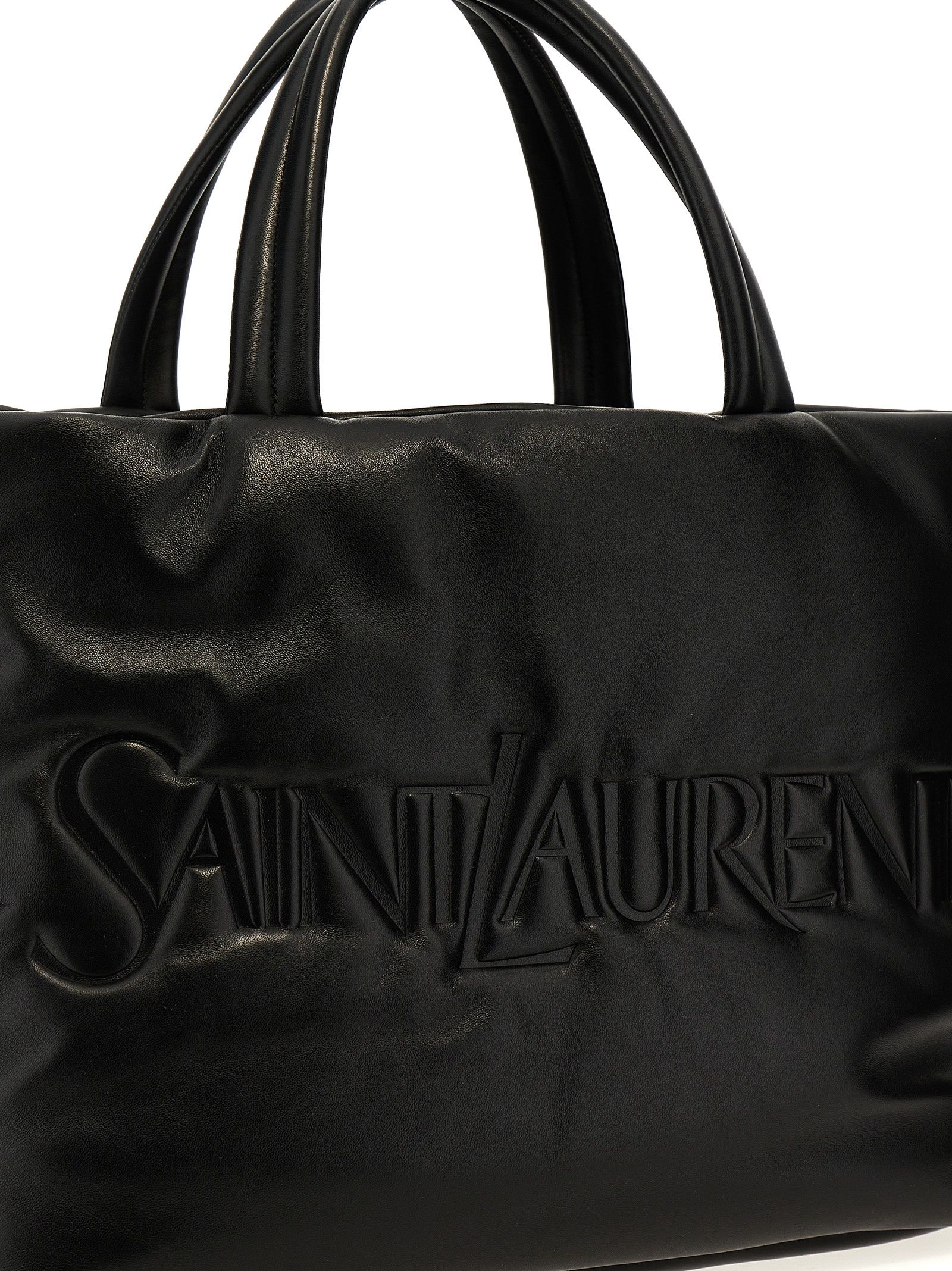 Lamb Leather Tote Bag - Saint Laurent - Modalova