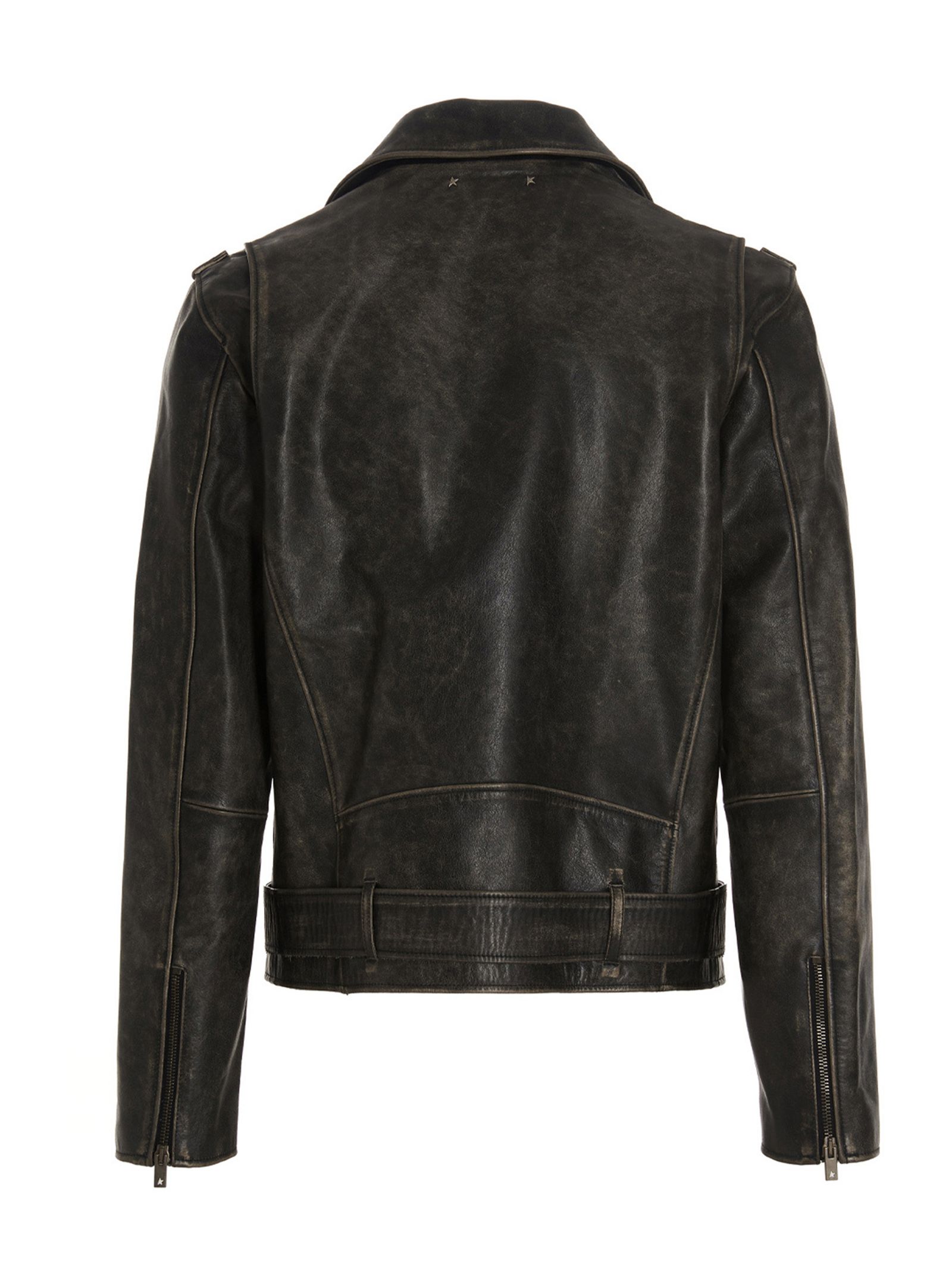 Calfskin Leather Men's Jacket - Golden Goose - Modalova