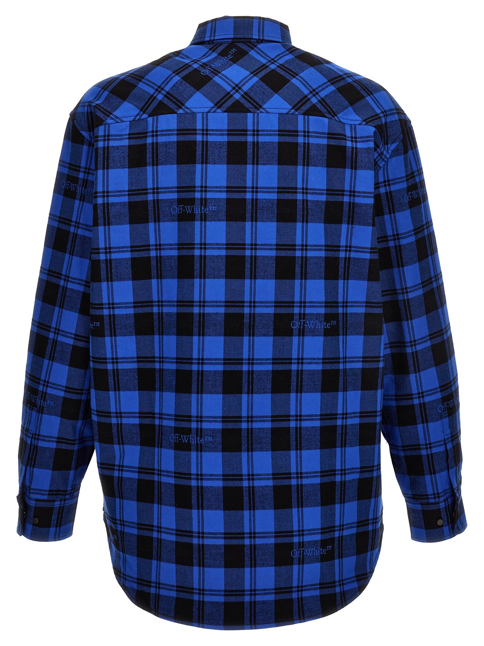Cotton Pattern Men's Shirt - Off-White - Modalova