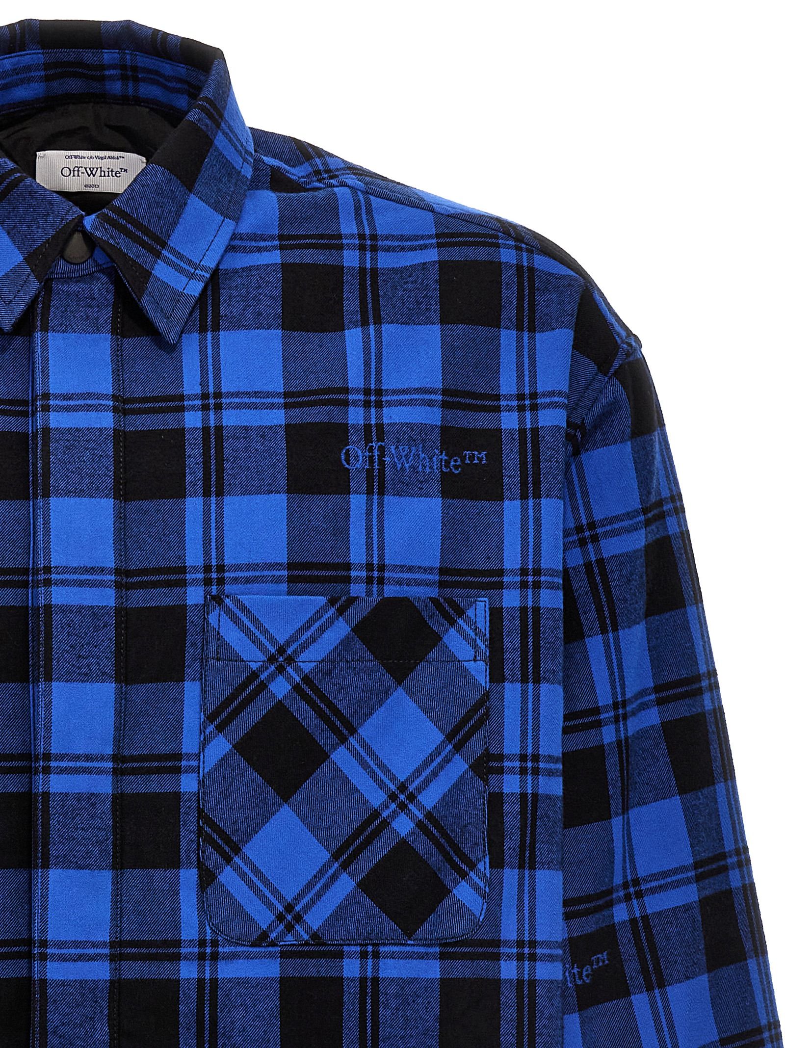 Cotton Pattern Men's Shirt - Off-White - Modalova