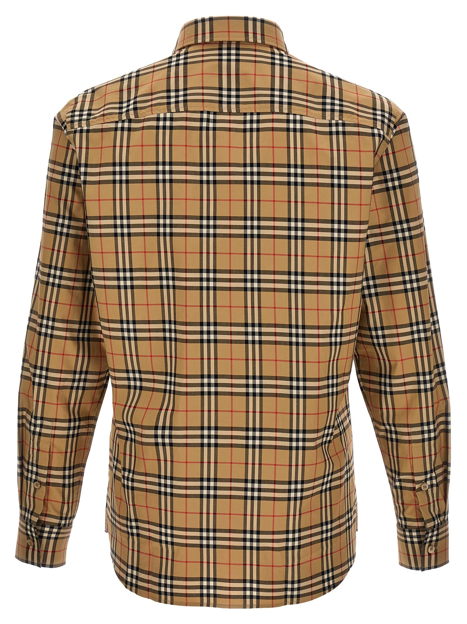 Burberry Beige Cotton Men's Blouse - Burberry - Modalova