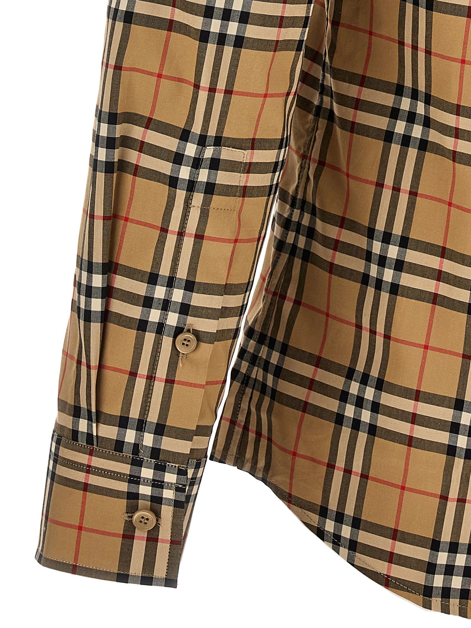 Burberry Beige Cotton Men's Blouse - Burberry - Modalova