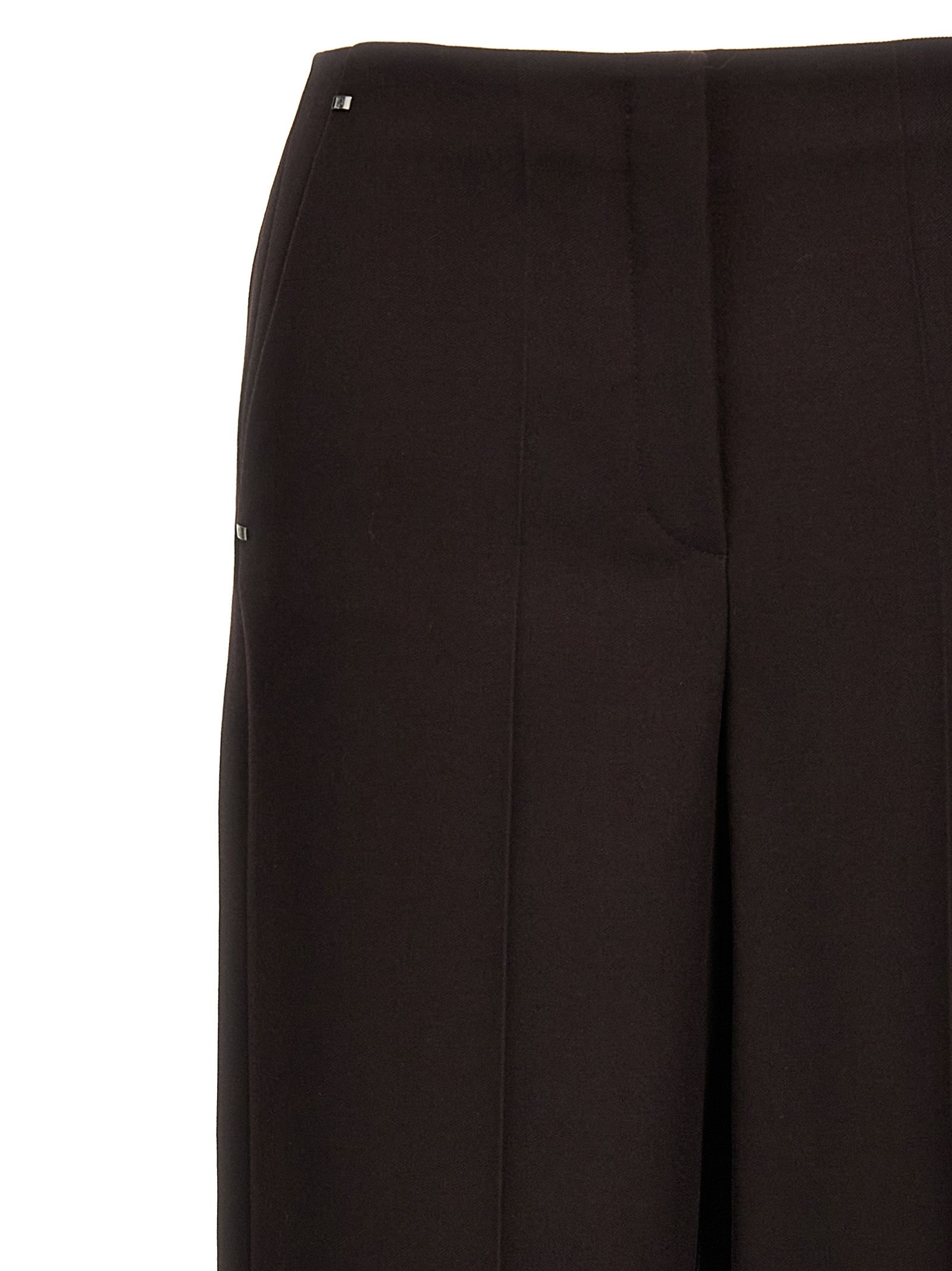 Virgin Wool Dress Women's Pants - Fendi - Modalova
