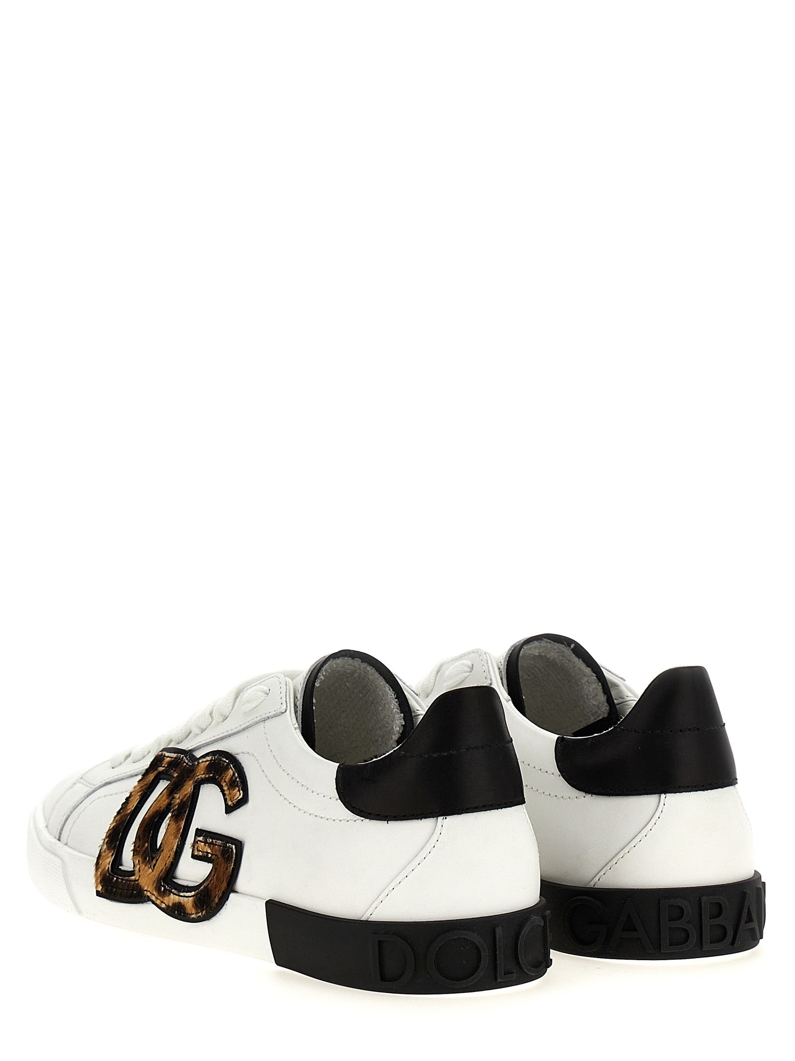Calfskin Low Top Women's Sneakers - Dolce & Gabbana - Modalova