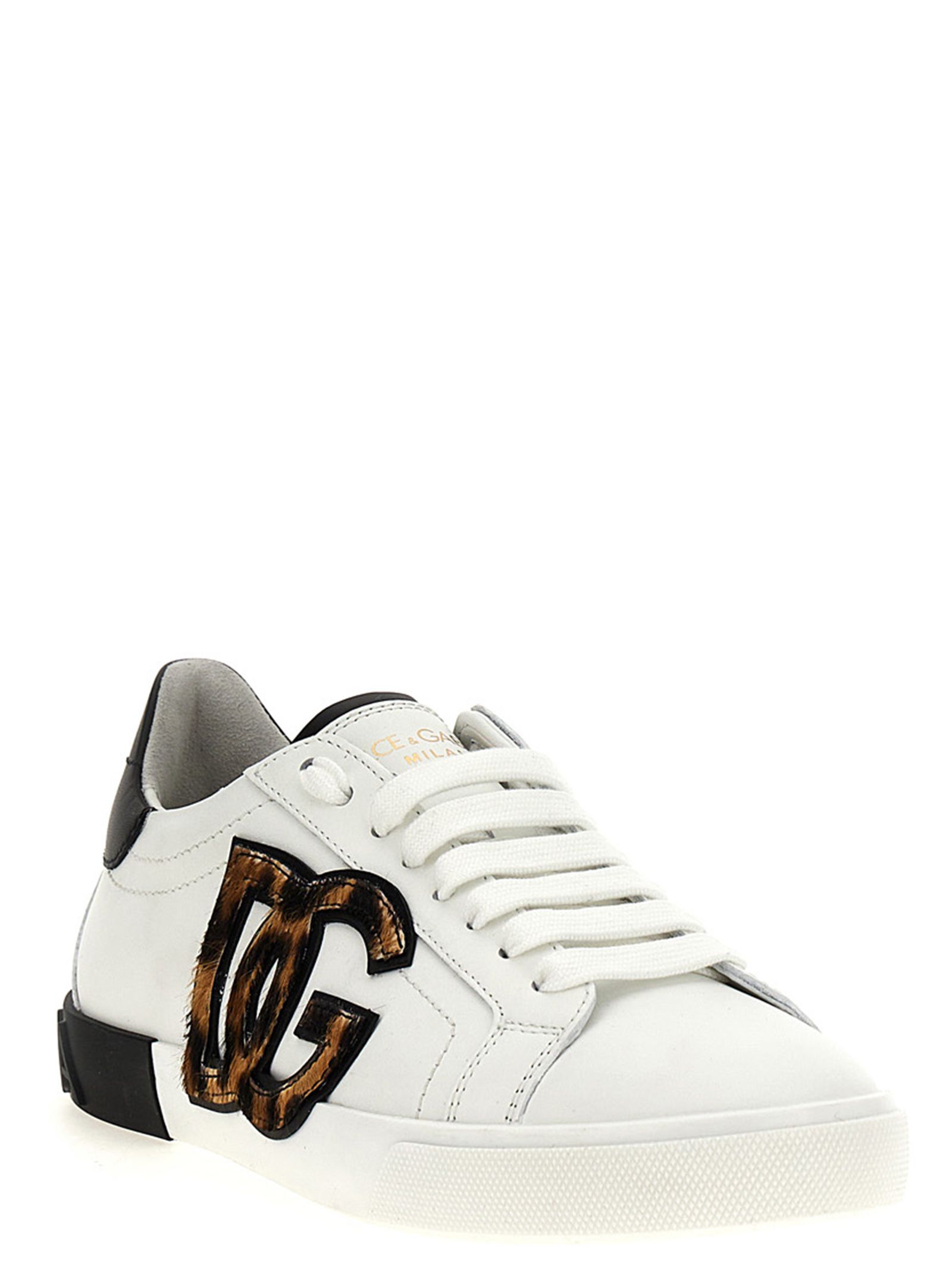 Calfskin Low Top Women's Sneakers - Dolce & Gabbana - Modalova