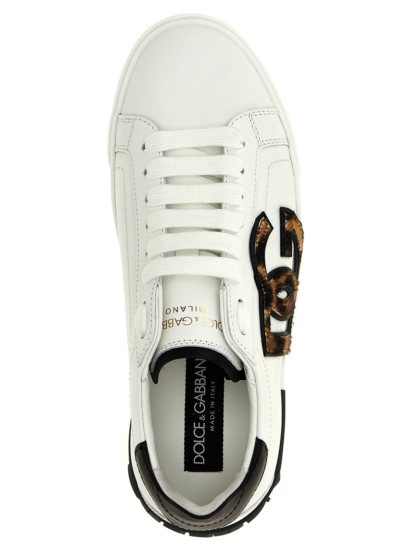 Calfskin Low Top Women's Sneakers - Dolce & Gabbana - Modalova