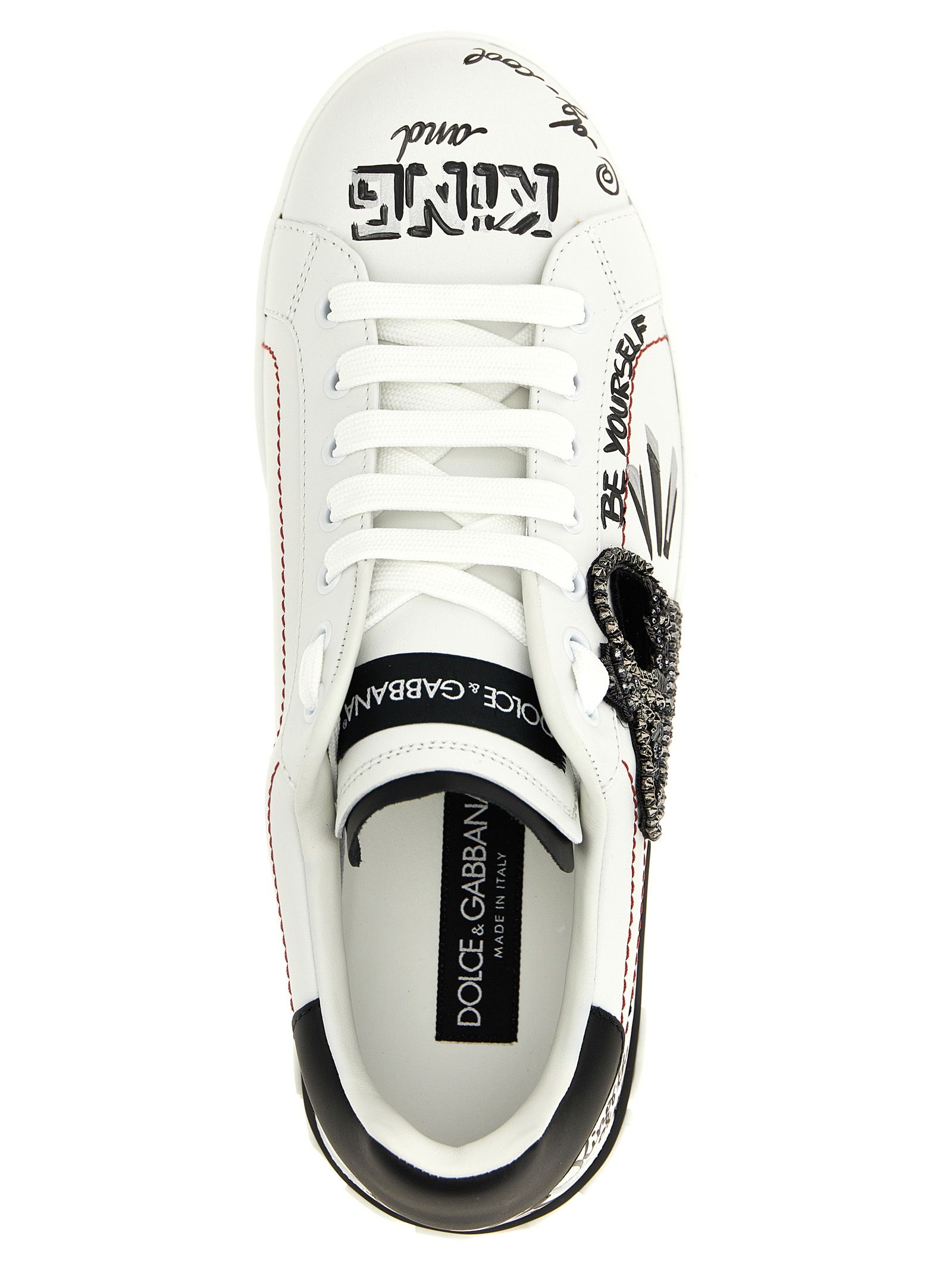 Calfskin Men's Sneakers - Dolce & Gabbana - Modalova