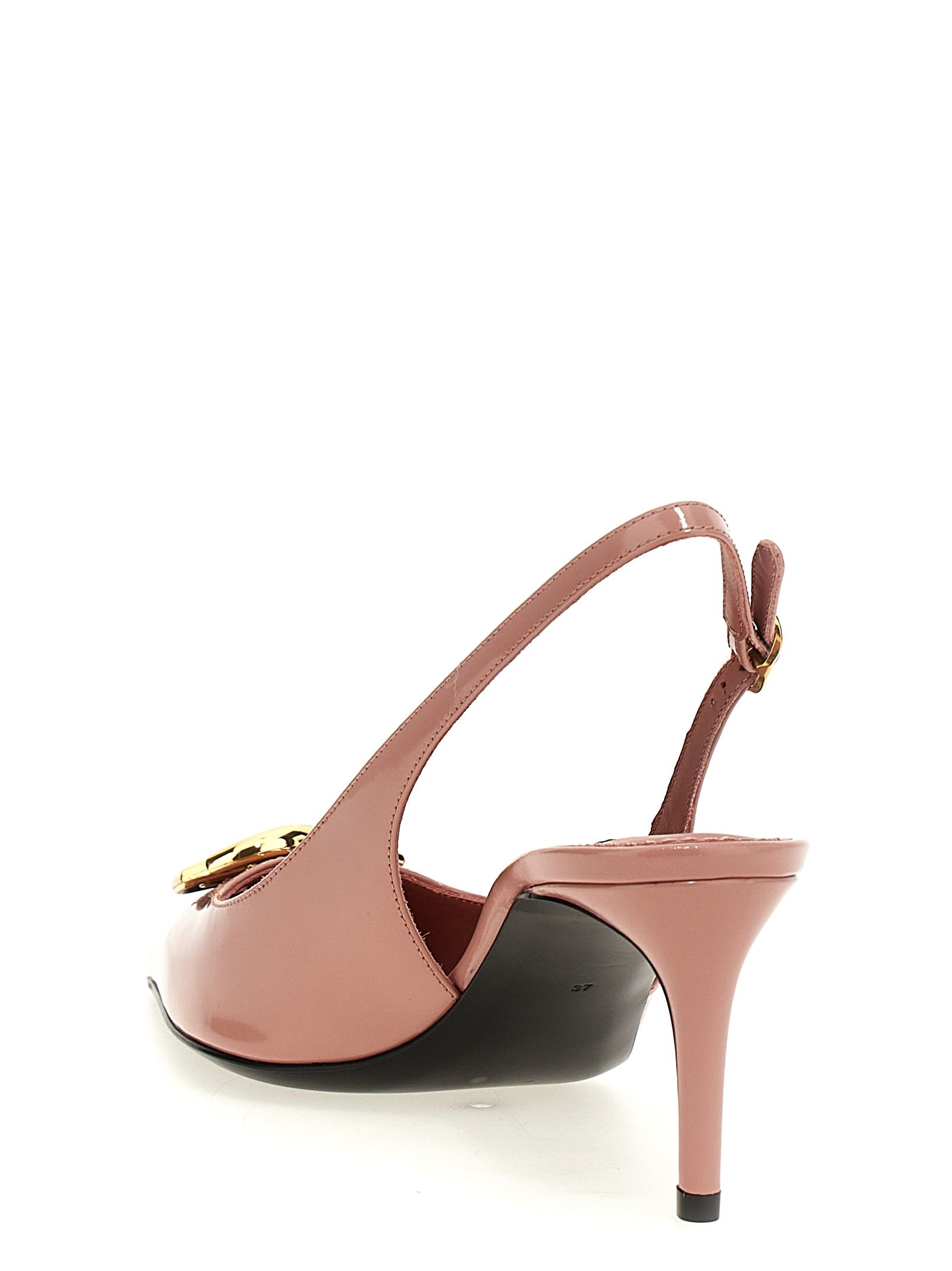 Calfskin Mid Heel Women's Pumps - Dolce & Gabbana - Modalova