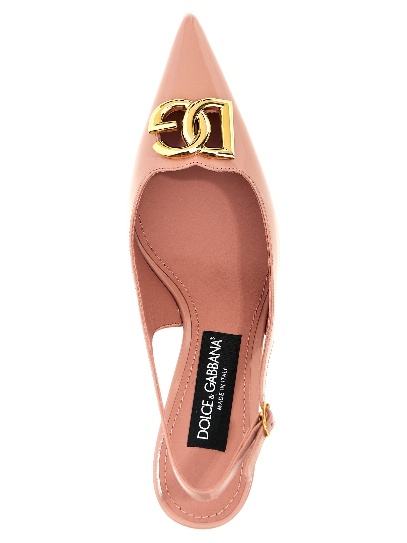 Calfskin Mid Heel Women's Pumps - Dolce & Gabbana - Modalova