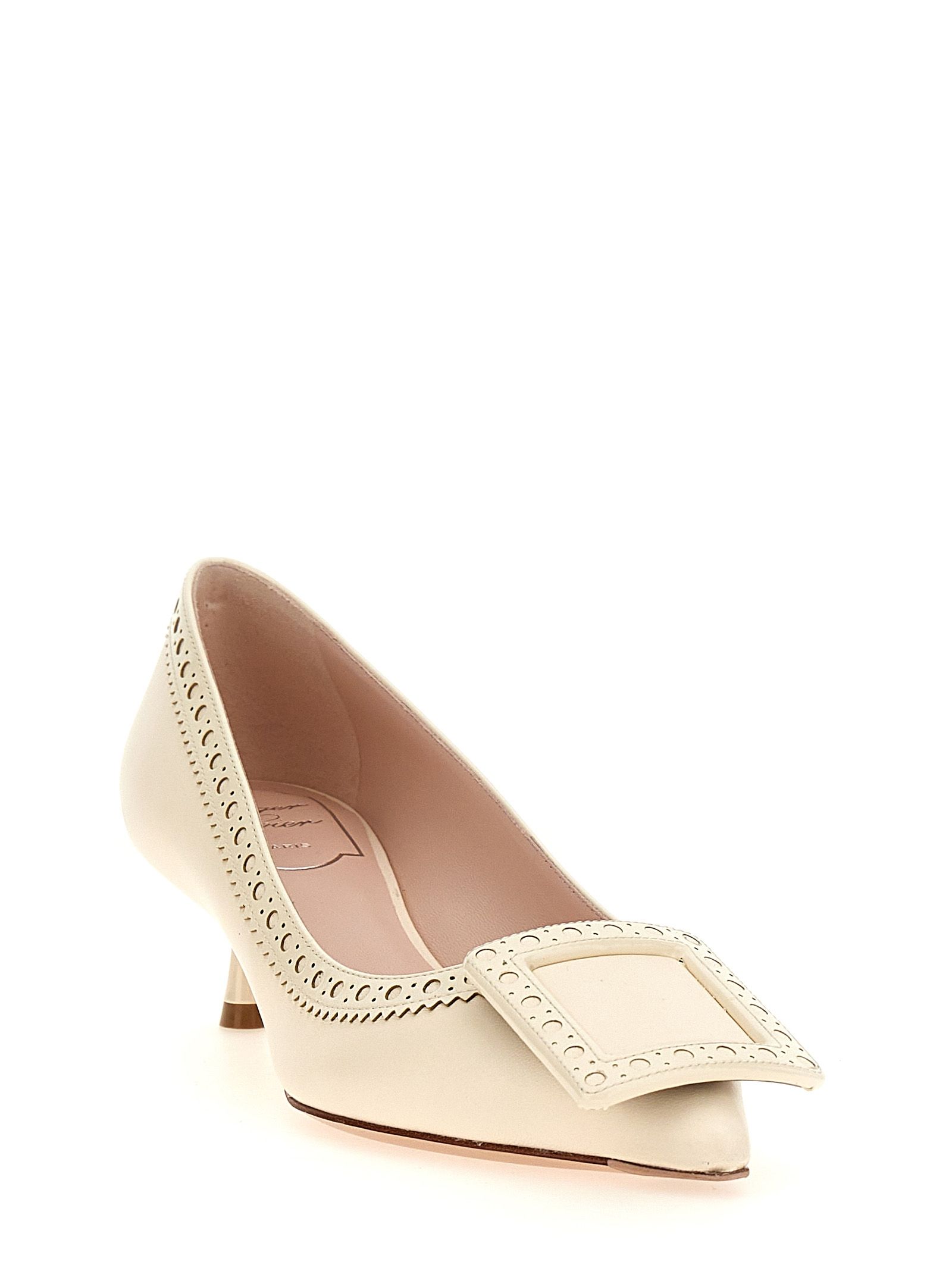 Lamb Leather Mid Heel Women's Pumps - Roger Vivier - Modalova