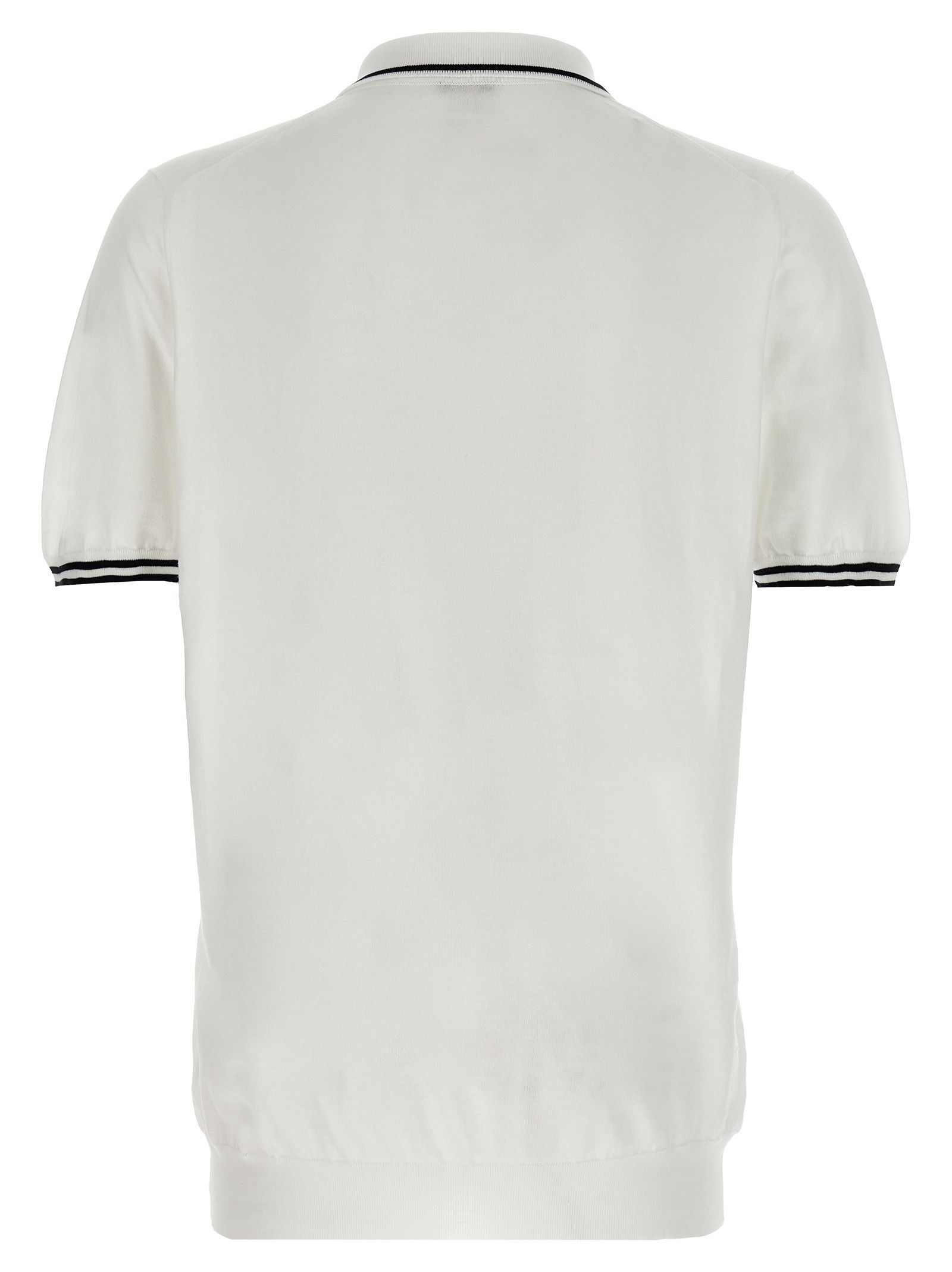 Kiton White Cotton Polo Men's Shirt - Kiton - Modalova