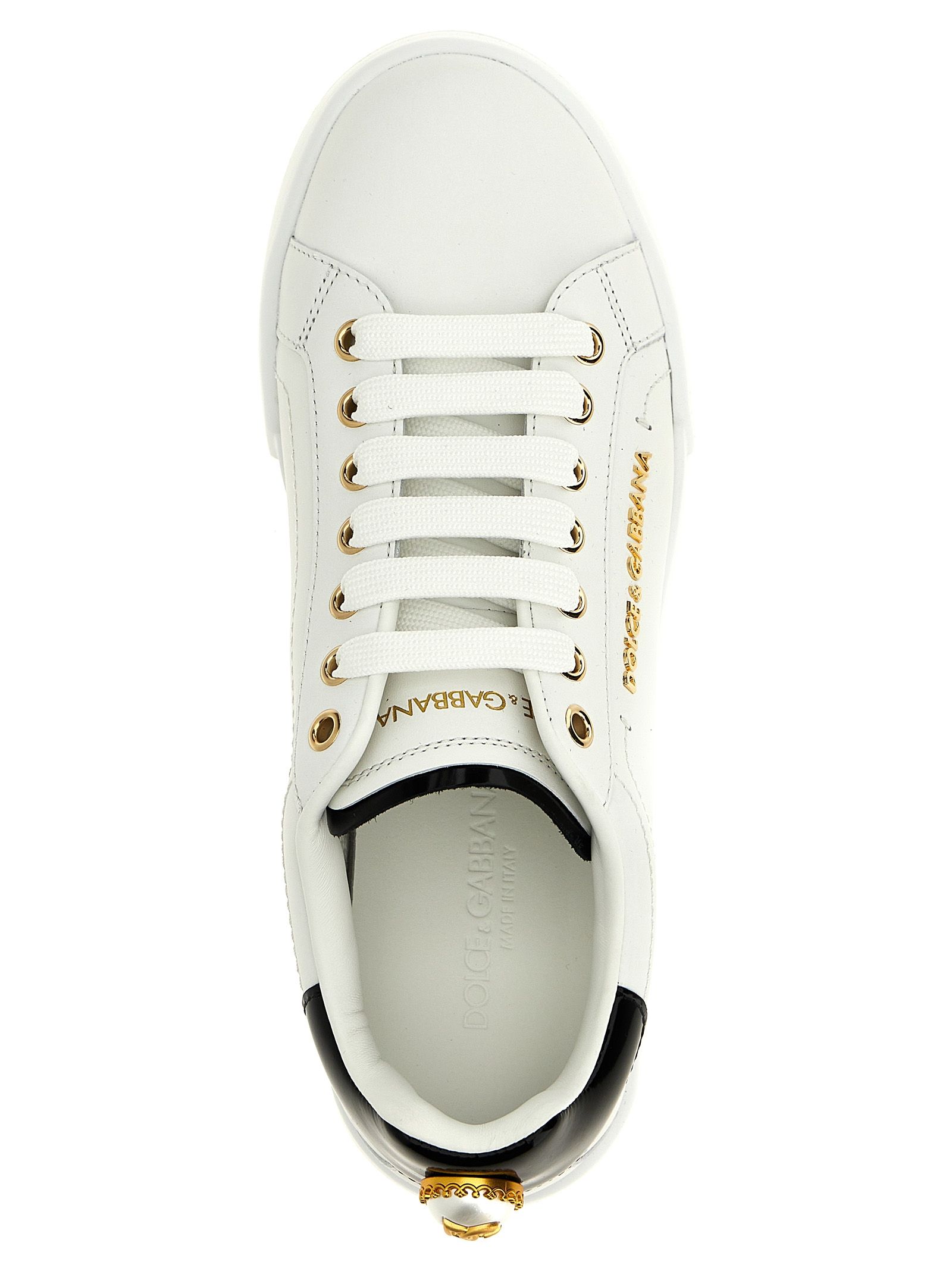 Calfskin Low Top Women's Sneakers - Dolce & Gabbana - Modalova