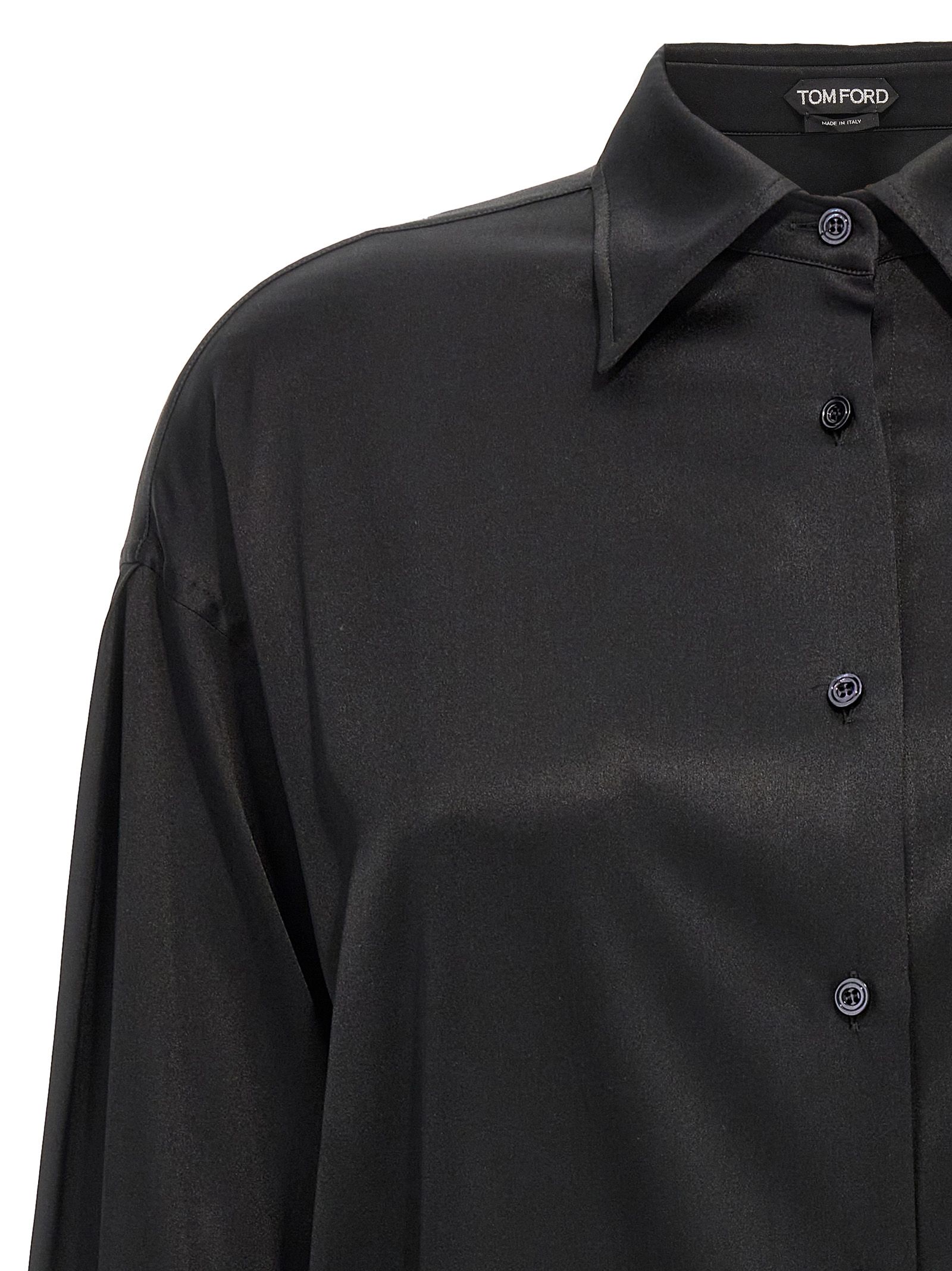 Tom Ford Black Silk Women's Blouse - Tom Ford - Modalova