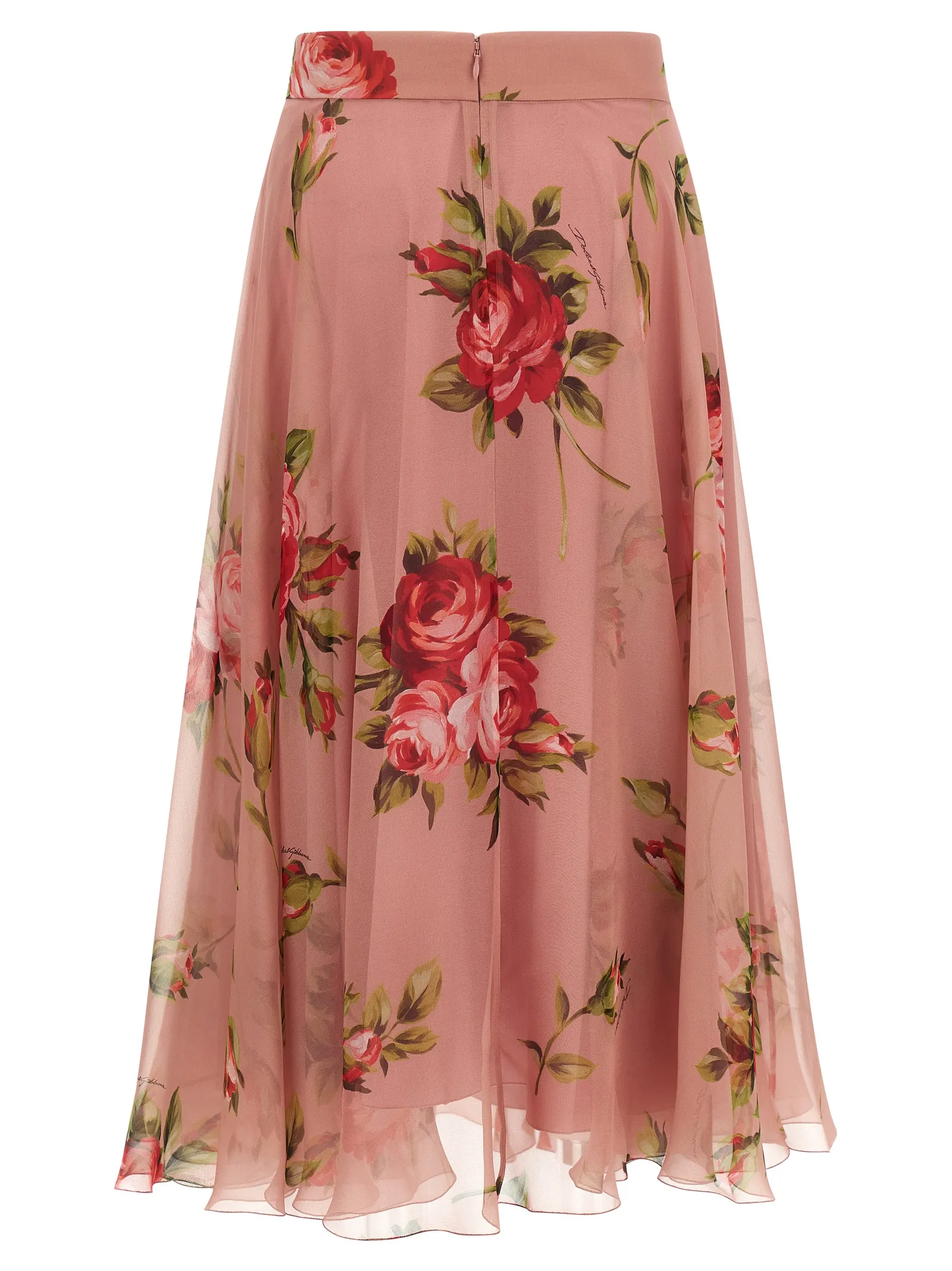 Silk Midi Women's Skirt - Dolce & Gabbana - Modalova
