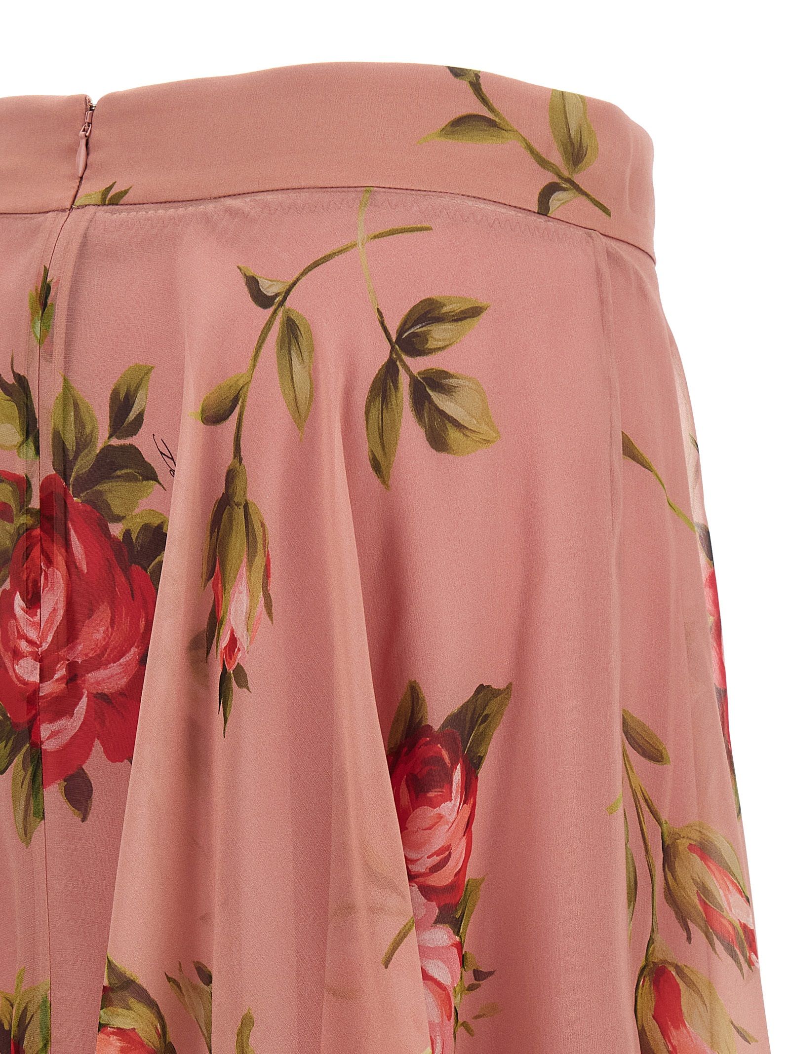 Silk Midi Women's Skirt - Dolce & Gabbana - Modalova