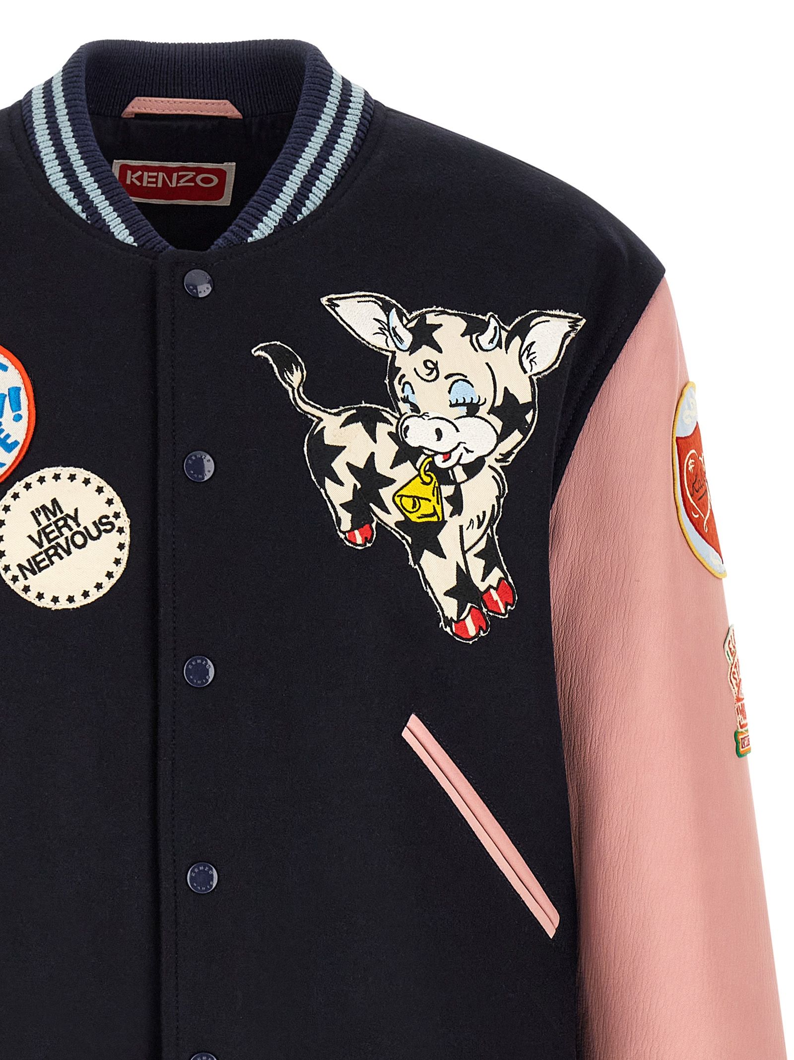 Kenzo Multicolor Wool Men's Bomber - Kenzo - Modalova