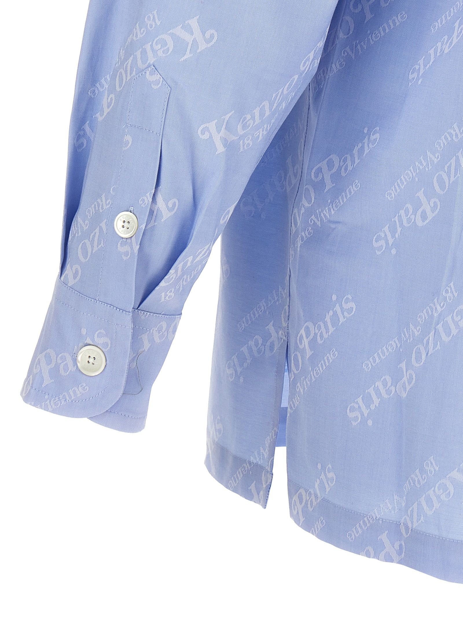 Kenzo Blue Cotton Men's Blouse - Kenzo - Modalova
