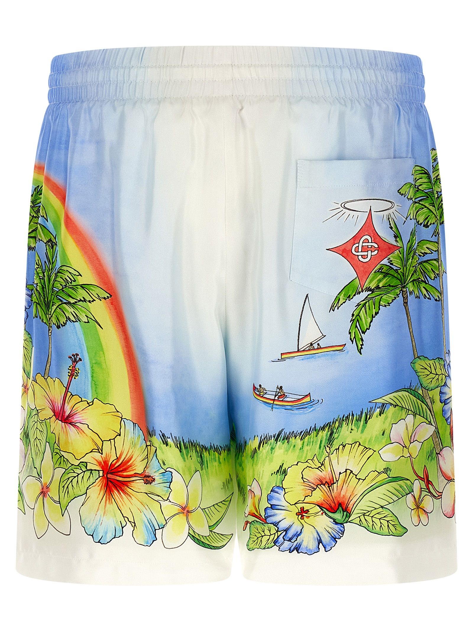 Silk Bermuda Men's Shorts - Casablanca - Modalova