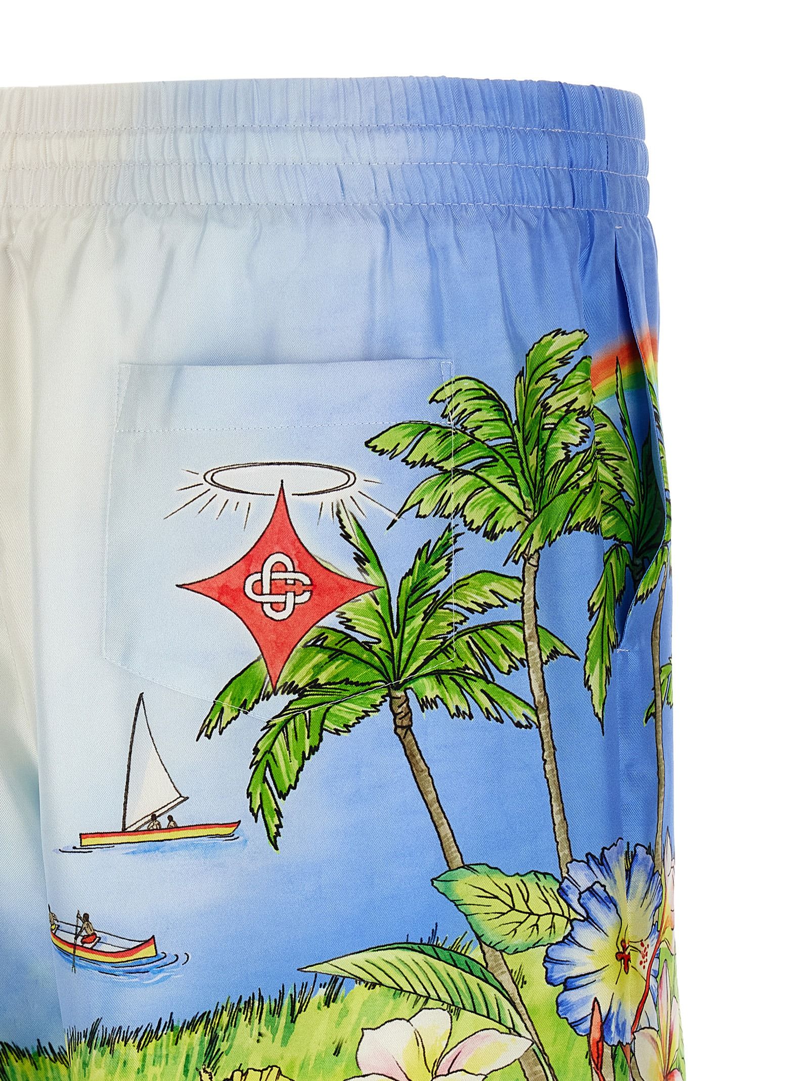 Silk Bermuda Men's Shorts - Casablanca - Modalova
