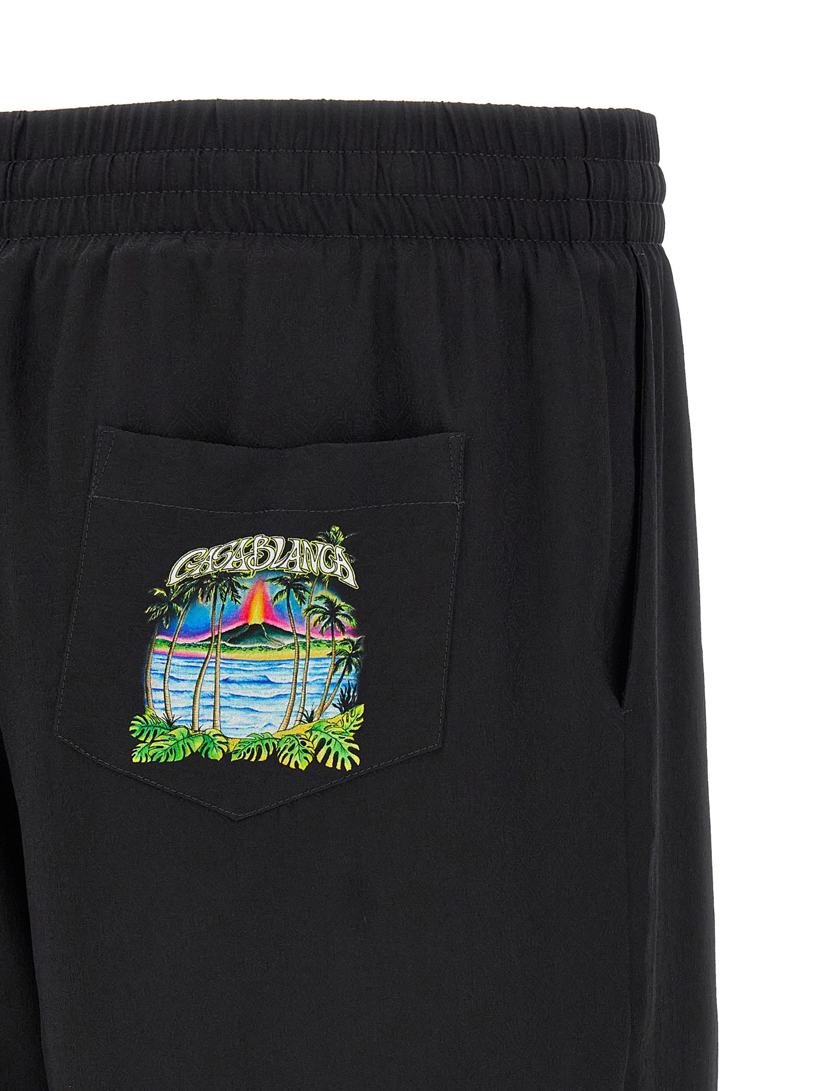 Silk Bermuda Men's Shorts - Casablanca - Modalova