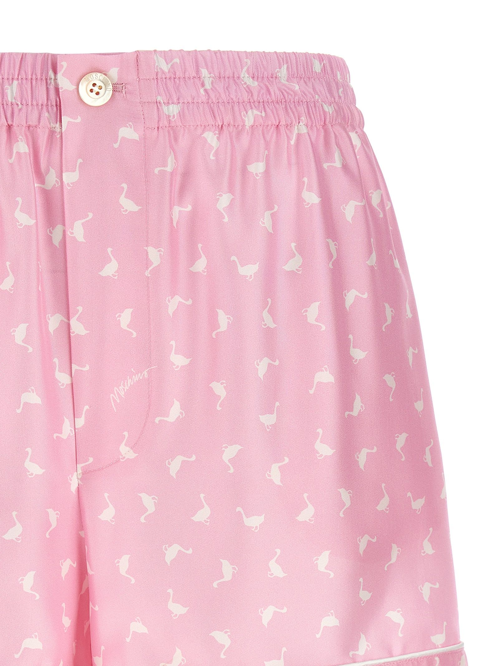 Silk Bermuda Women's Shorts - Moschino - Modalova