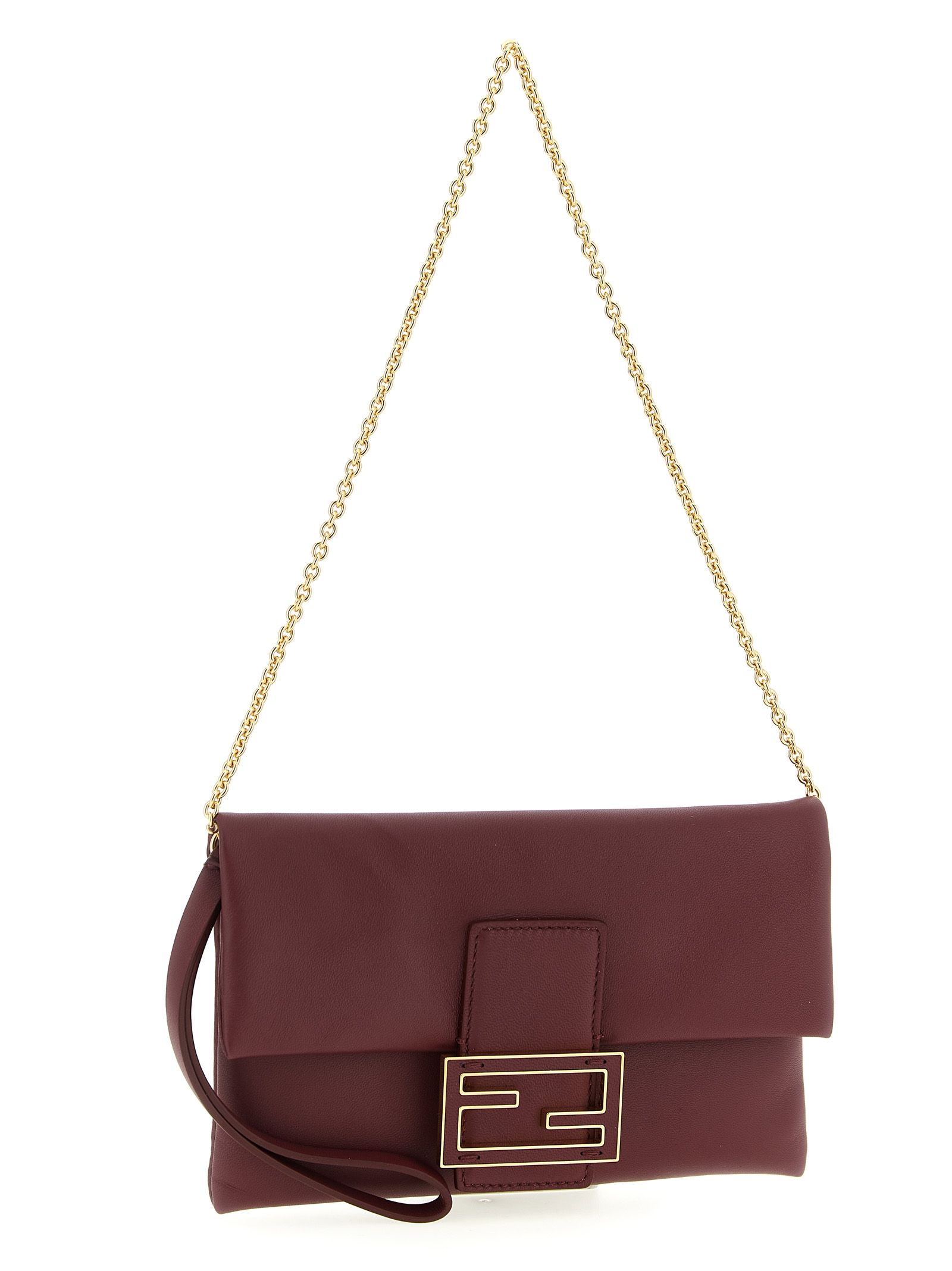 Lamb Leather Clutch Women's Bag - Fendi - Modalova