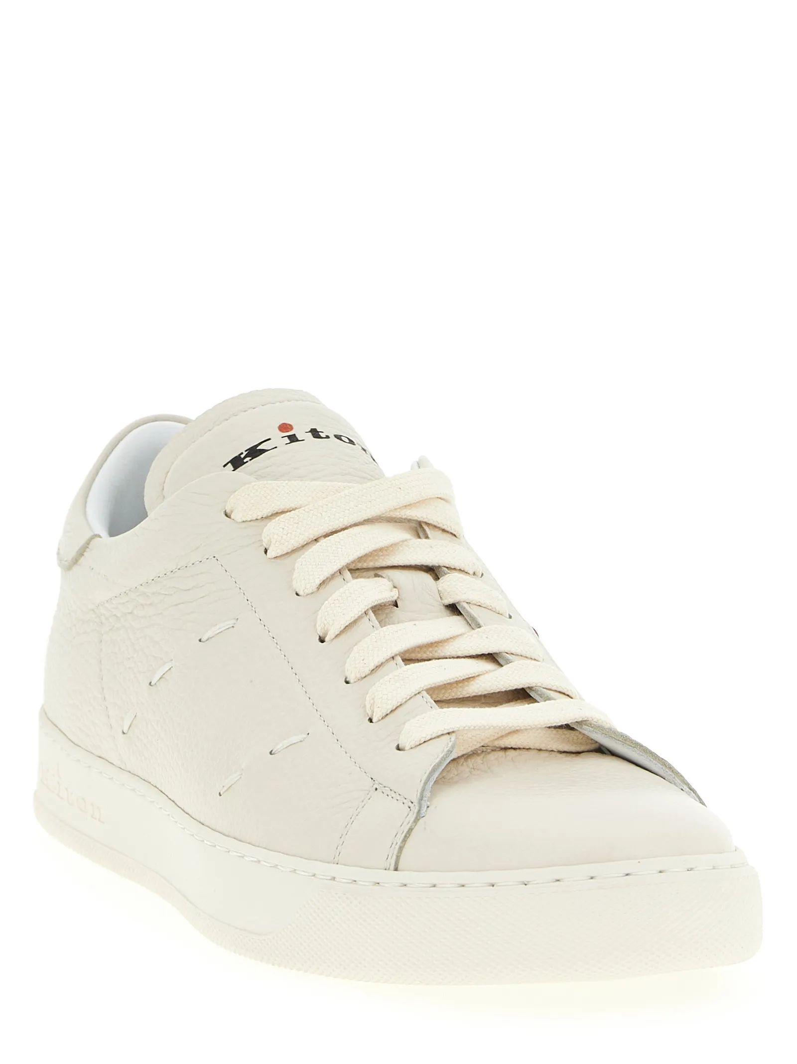 Nubuc Leather Low Top Men's Sneakers - Kiton - Modalova