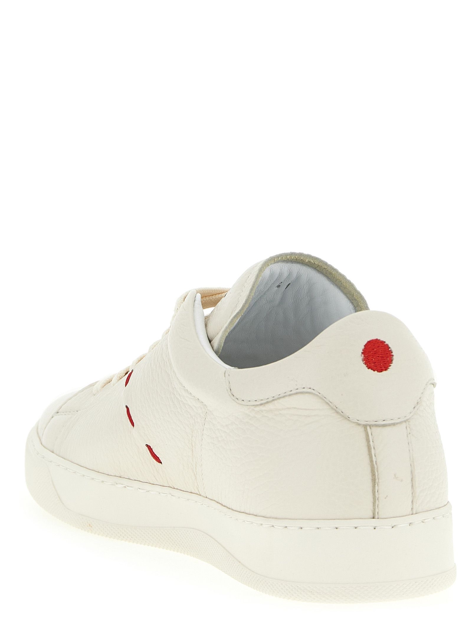 Nubuc Leather Low Top Men's Sneakers - Kiton - Modalova