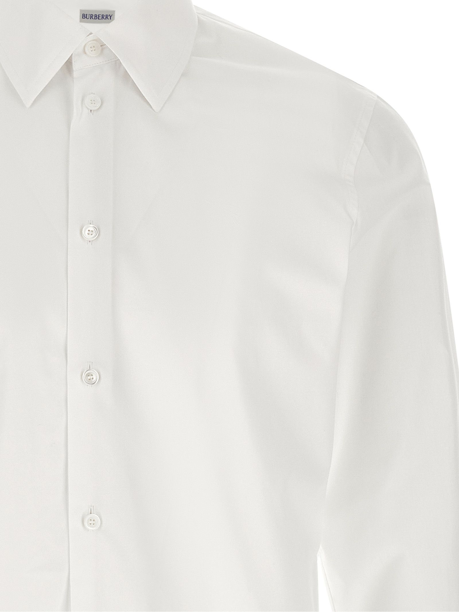 Burberry White Cotton Men's Blouse - Burberry - Modalova